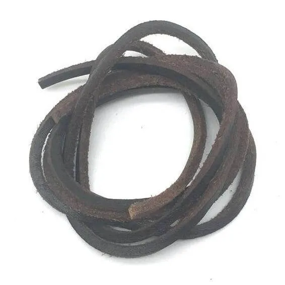 1 Pair Flat Leather Shoelaces 24 to 63 inches