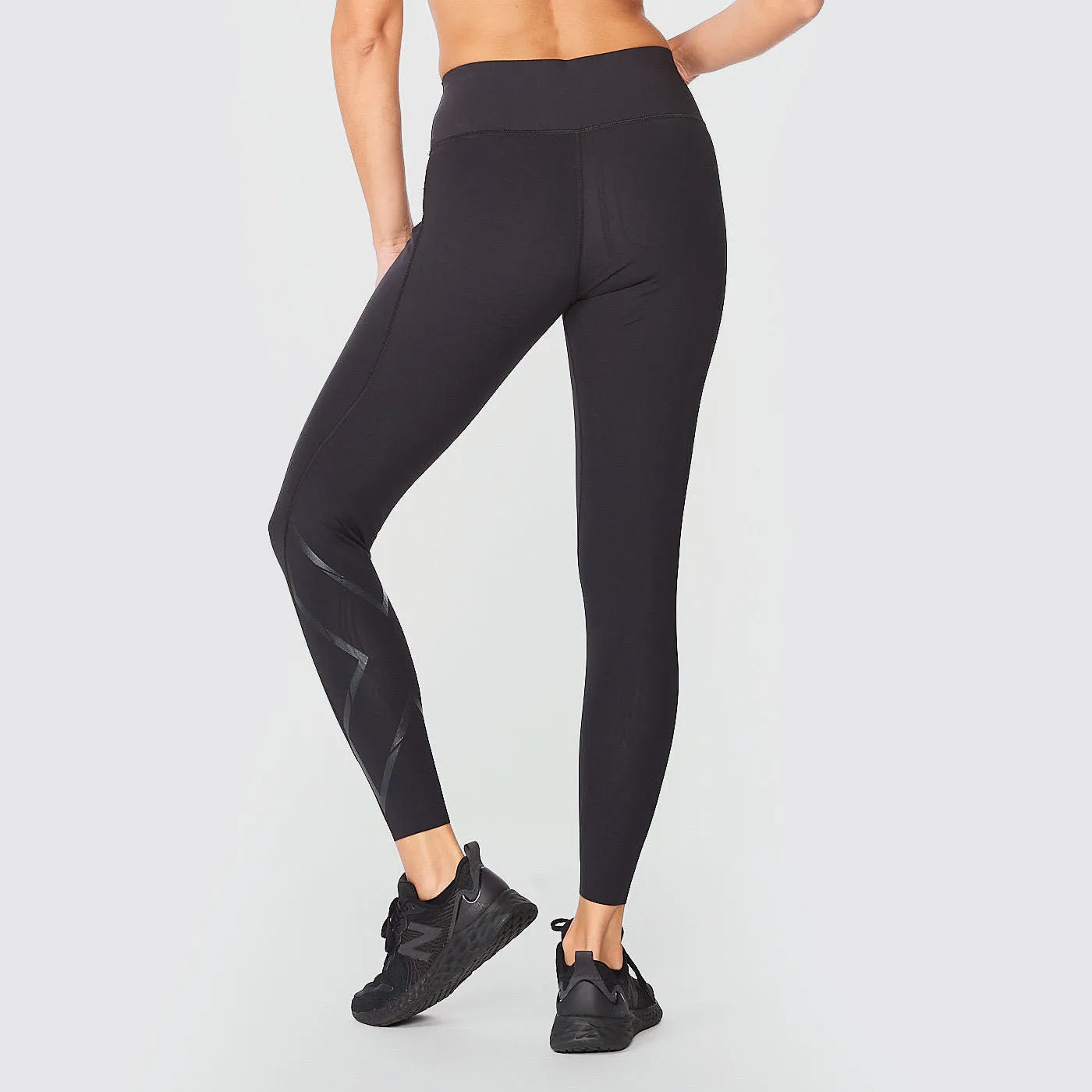 2XU - Force Mid-Rise Compression Tights - Black/Nero