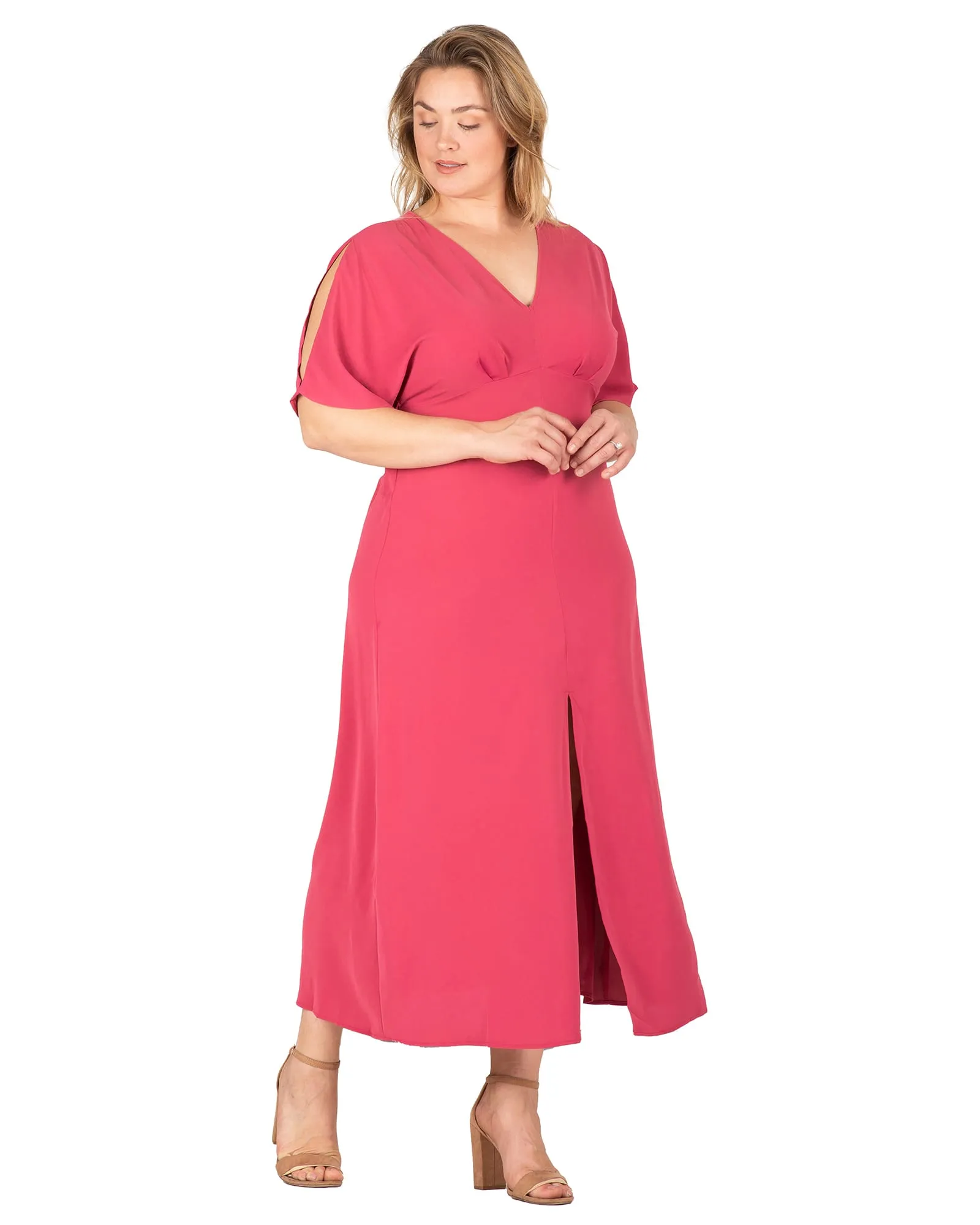 Adeline Kimono Maxi Dress | Rose