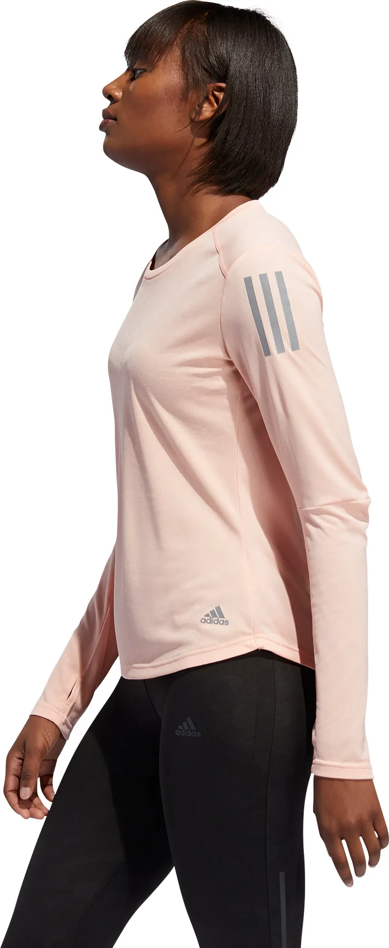 Adidas Own The Run Long Sleeve Tee Women - Women's|-|T-Shirt à manches longues Adidas Own The Run - Femme