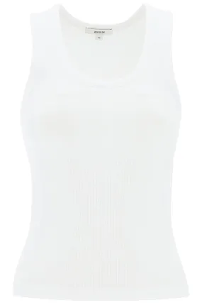 AGOLDE poppy ribbed tank top