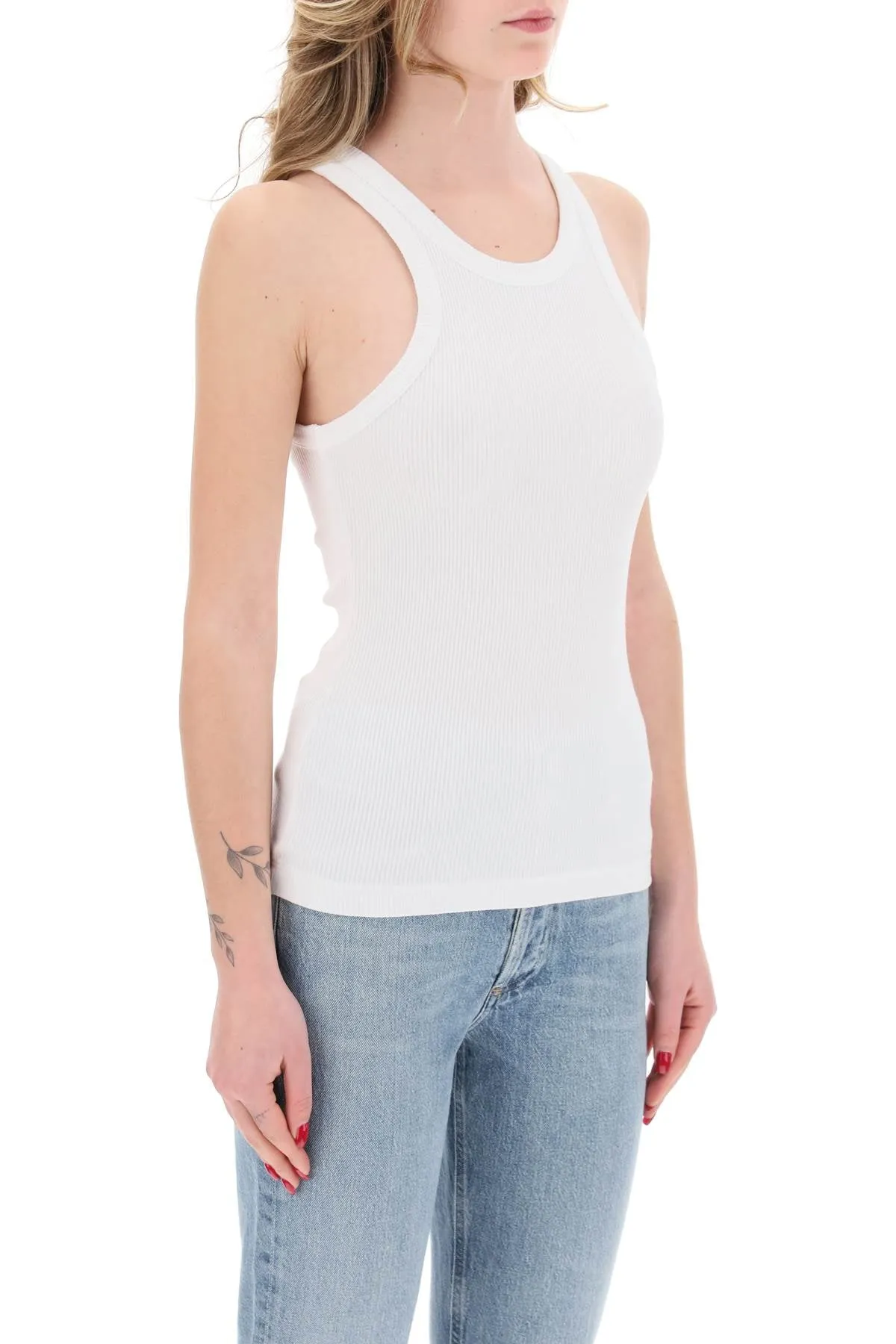 AGOLDE ribbed sleeveless top b