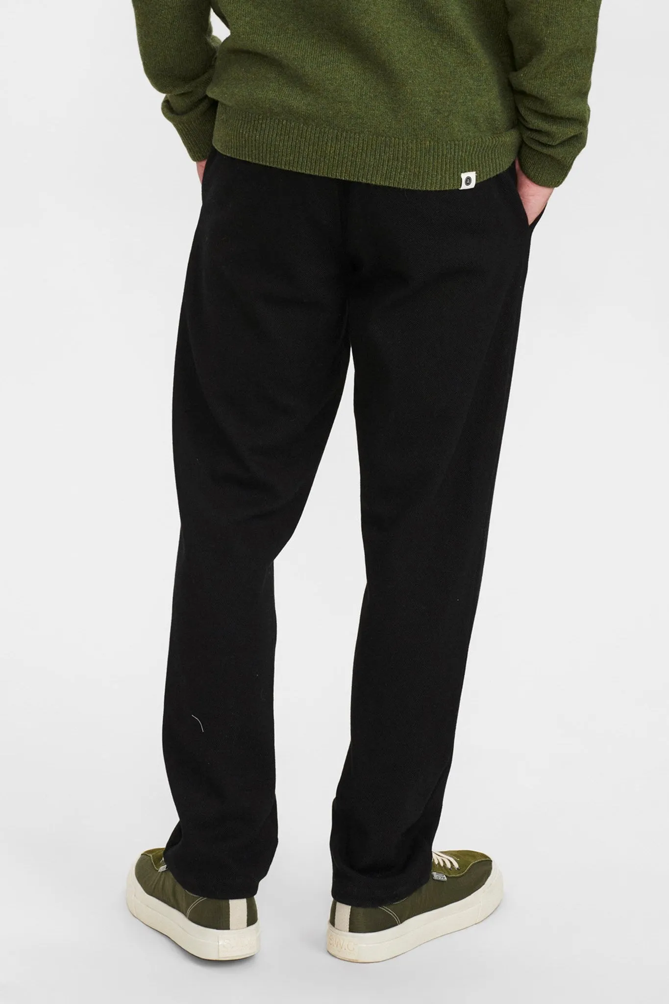 AKJOHN ELASTIC SOLID PANT - Caviar