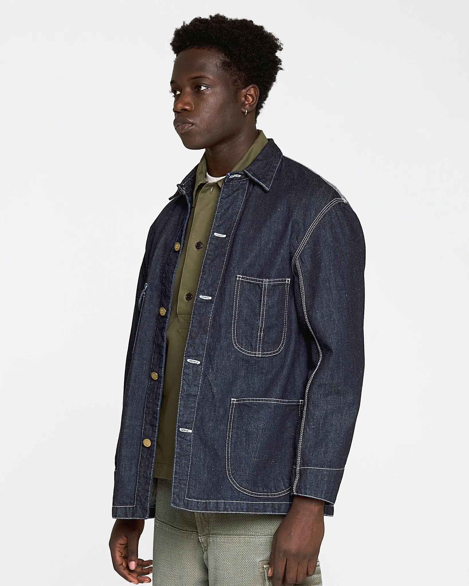 Alcatraz Jacket Hemp Denim Indigo