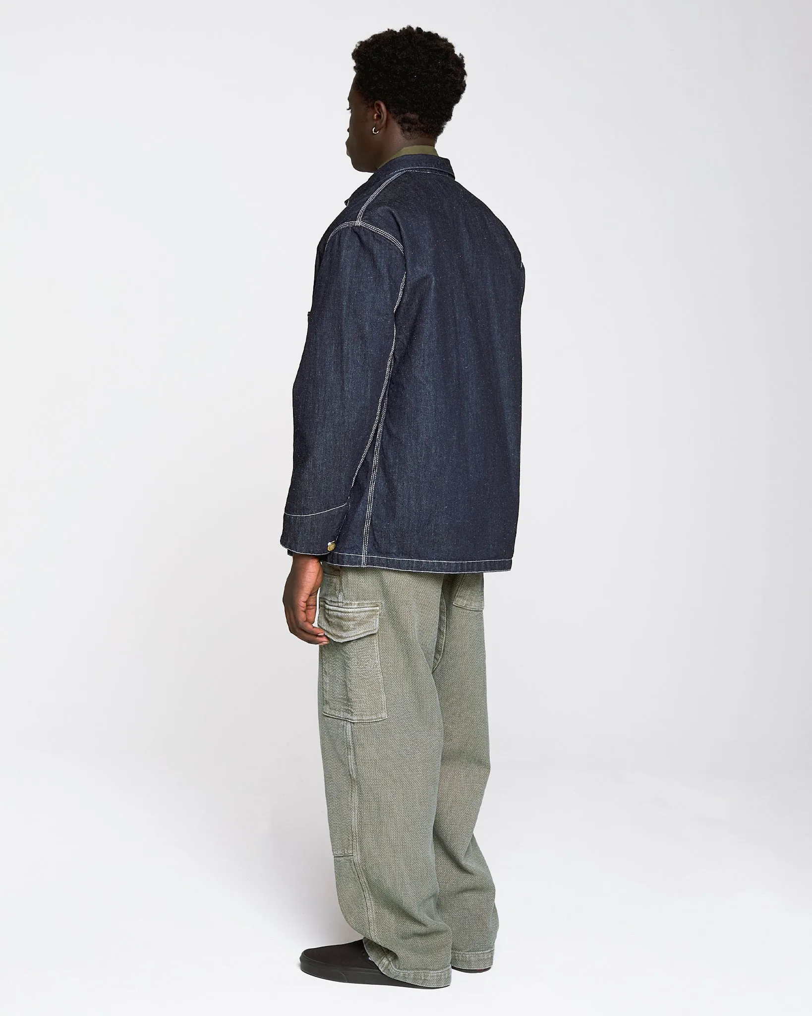 Alcatraz Jacket Hemp Denim Indigo