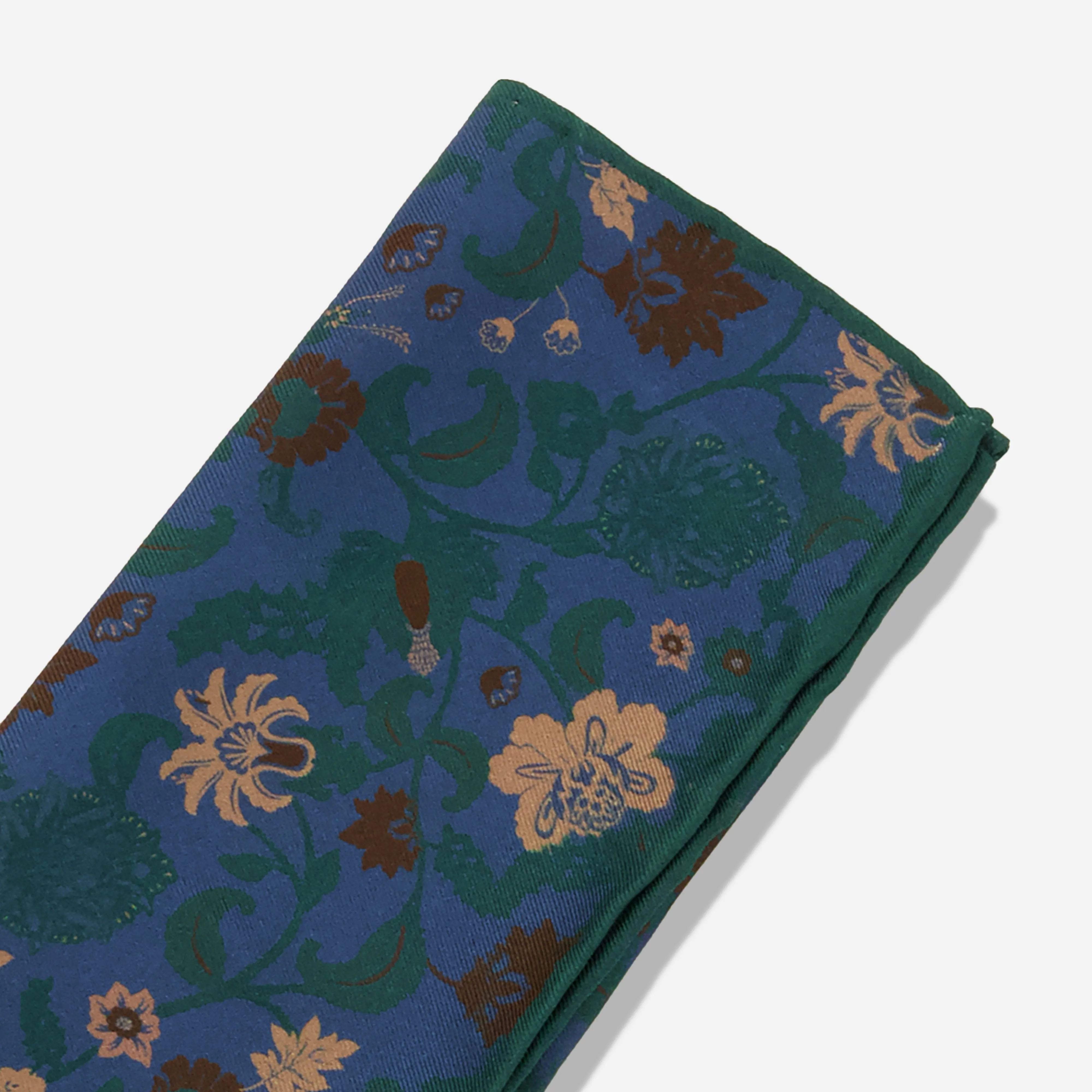 Alden Floral Navy Pocket Square