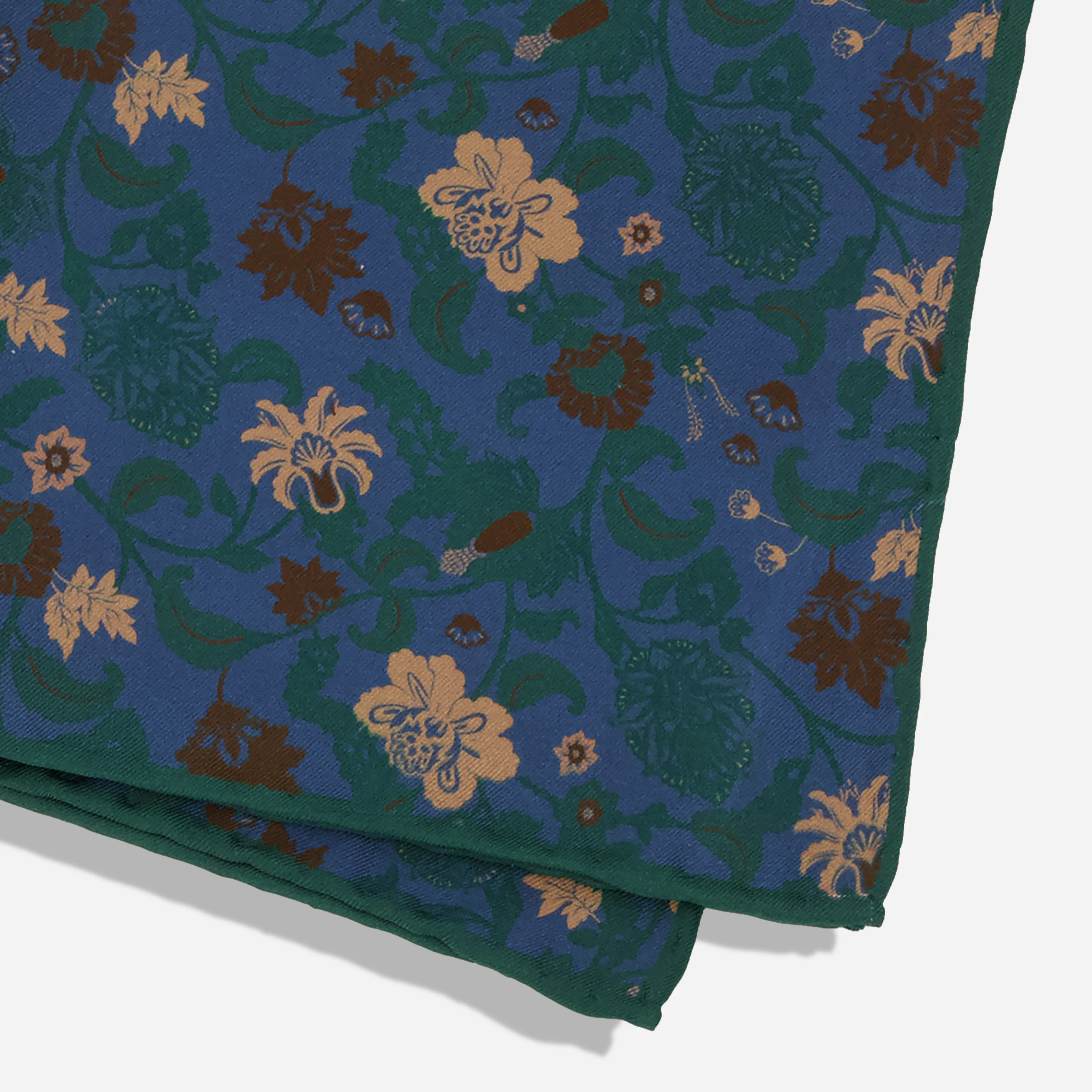 Alden Floral Navy Pocket Square