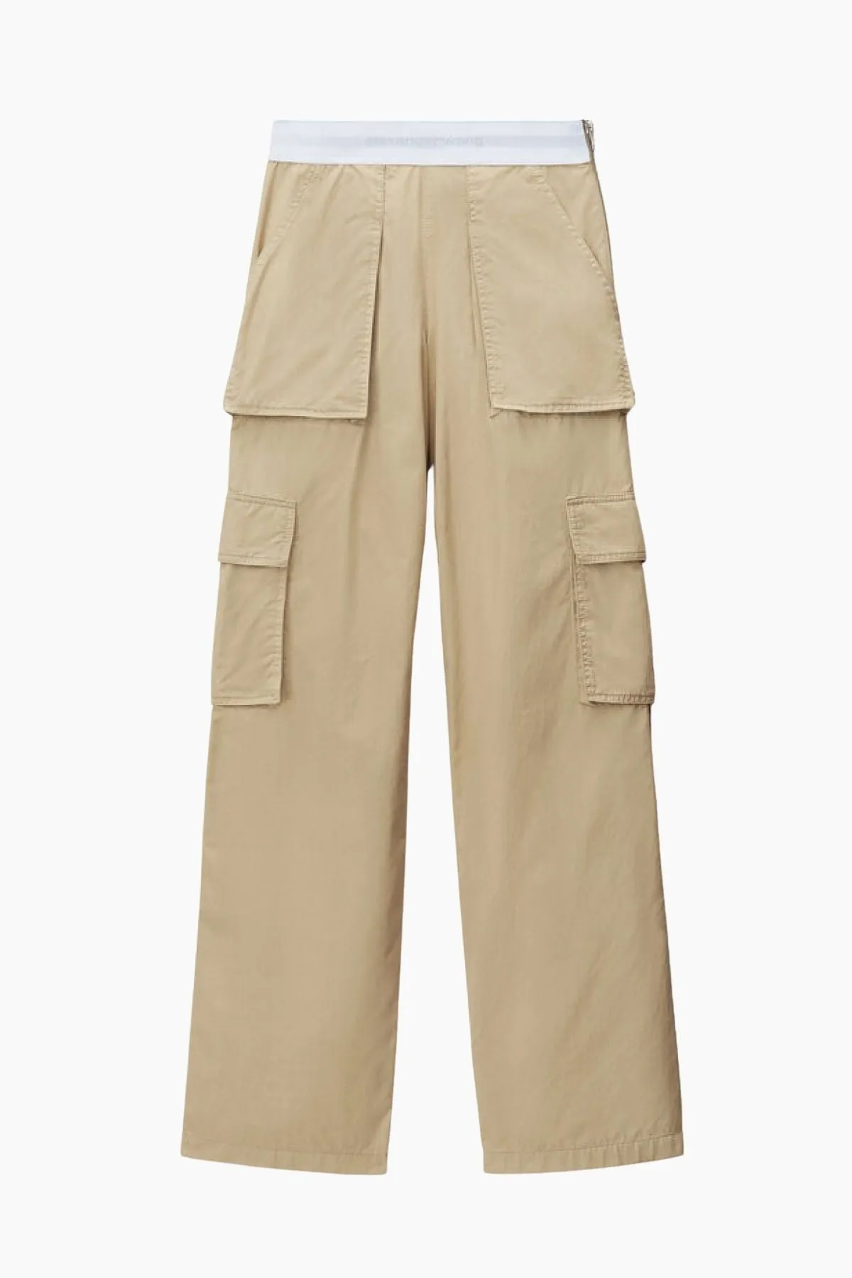 Alexander Wang Mid Rise Cargo Rave Pant - Feather