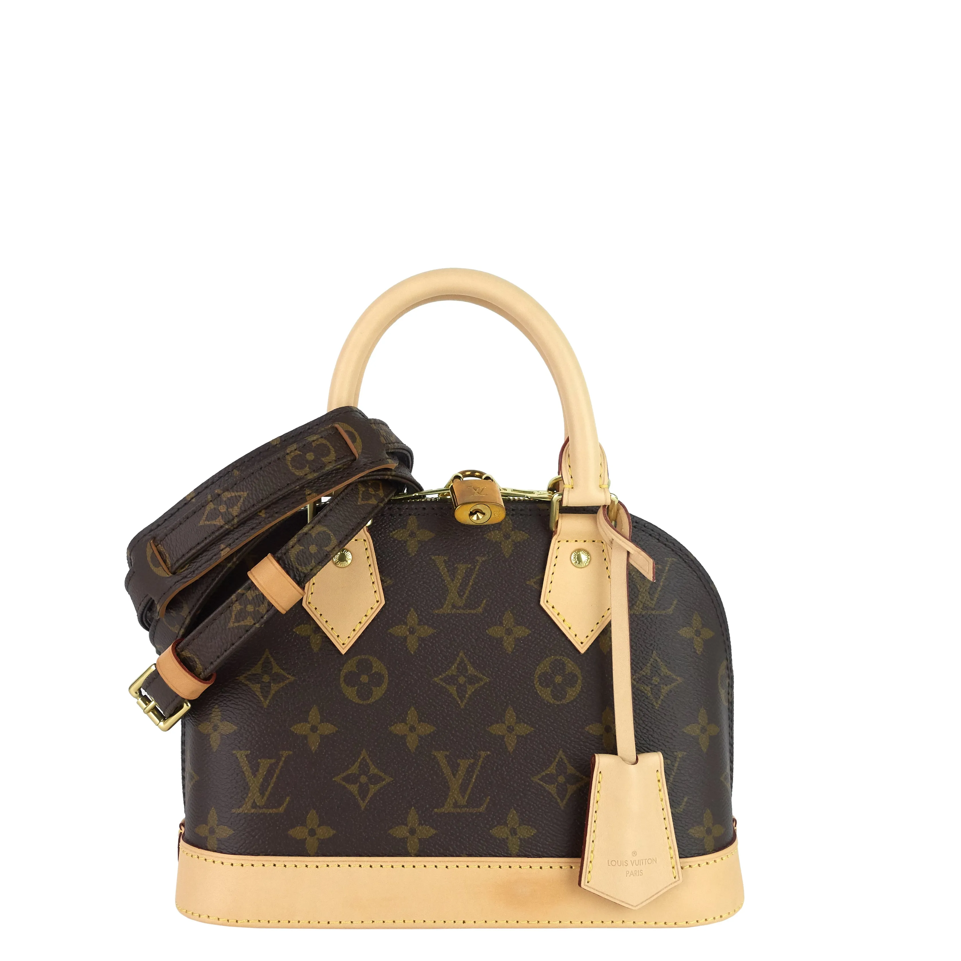 Alma BB Monogram Canvas Bag with Monogram Canvas Strap