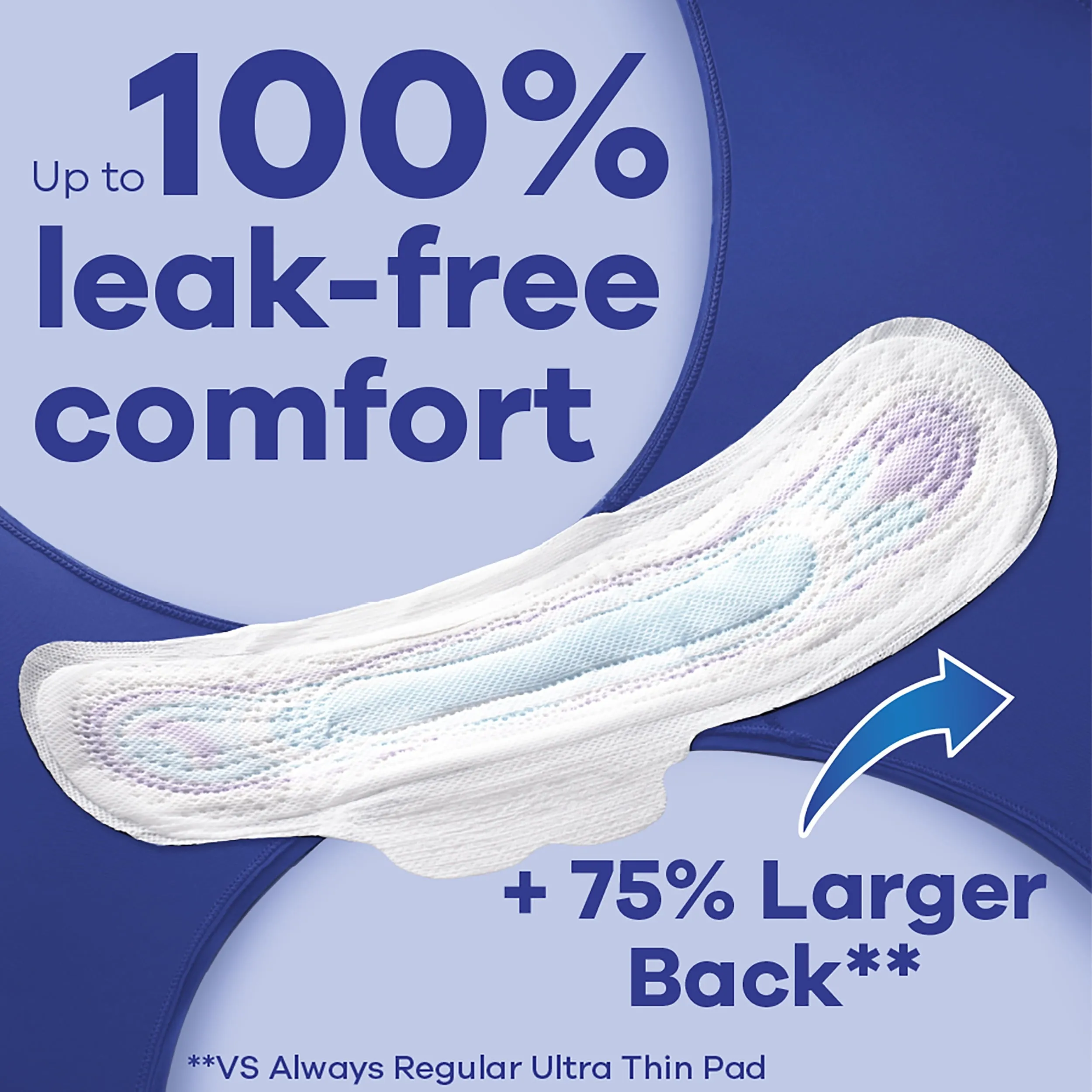 Always Ultra Thin Overnight Pads with Wings, Size 5, Extra Heavy Overnight Absorbency, 46 CT