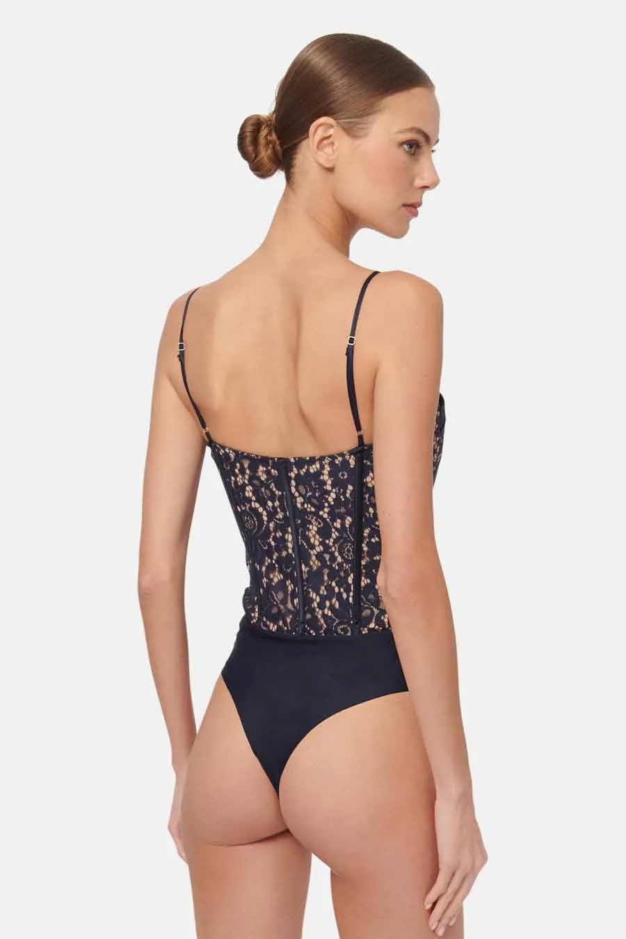 Anne Corded Lace Bodysuit Storm