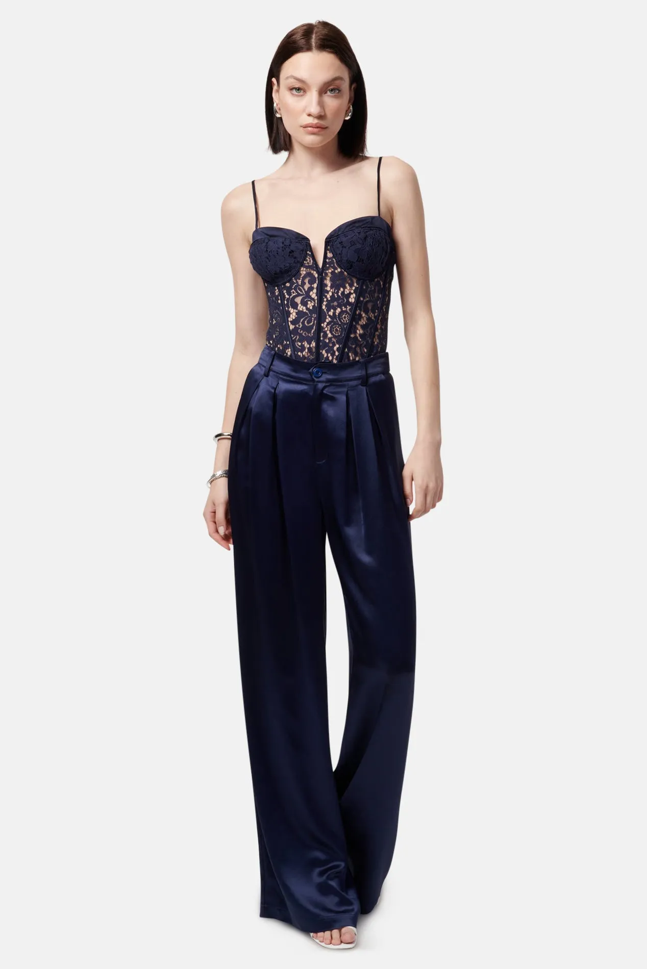 Anne Corded Lace Bodysuit Storm