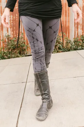 Arrow Leggings - Gray/Black