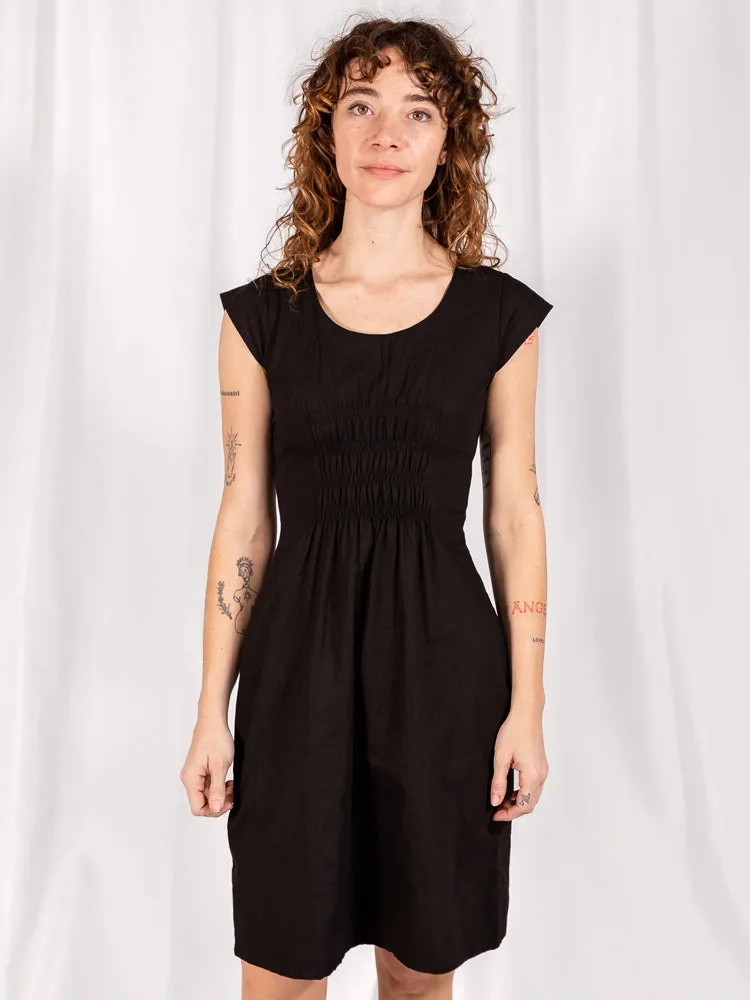 Artsy Traveler Dress - Black Denim