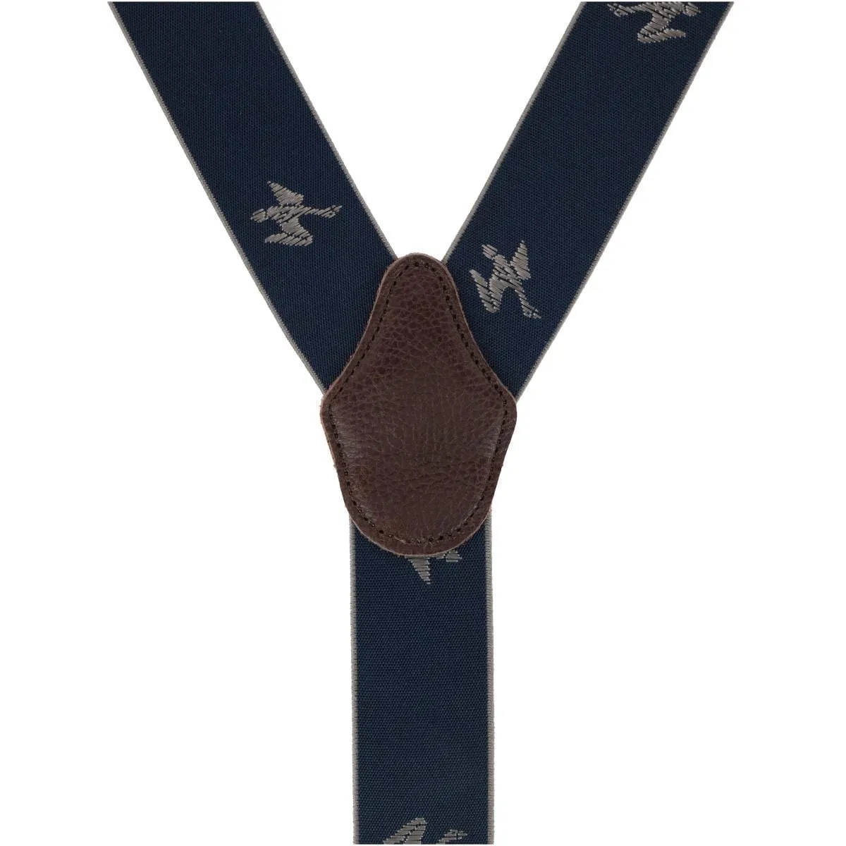 Ascentix Men's Flying Duck Convertible Clip End Suspenders