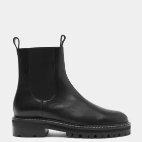 Assembly Label - Contrast Stitch Leather Boot - Black