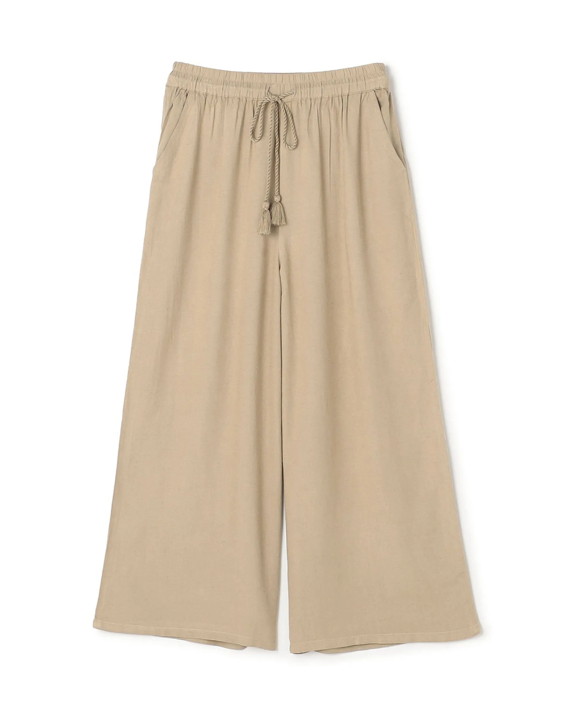 Ats Tassel Cotton Linen Culotte