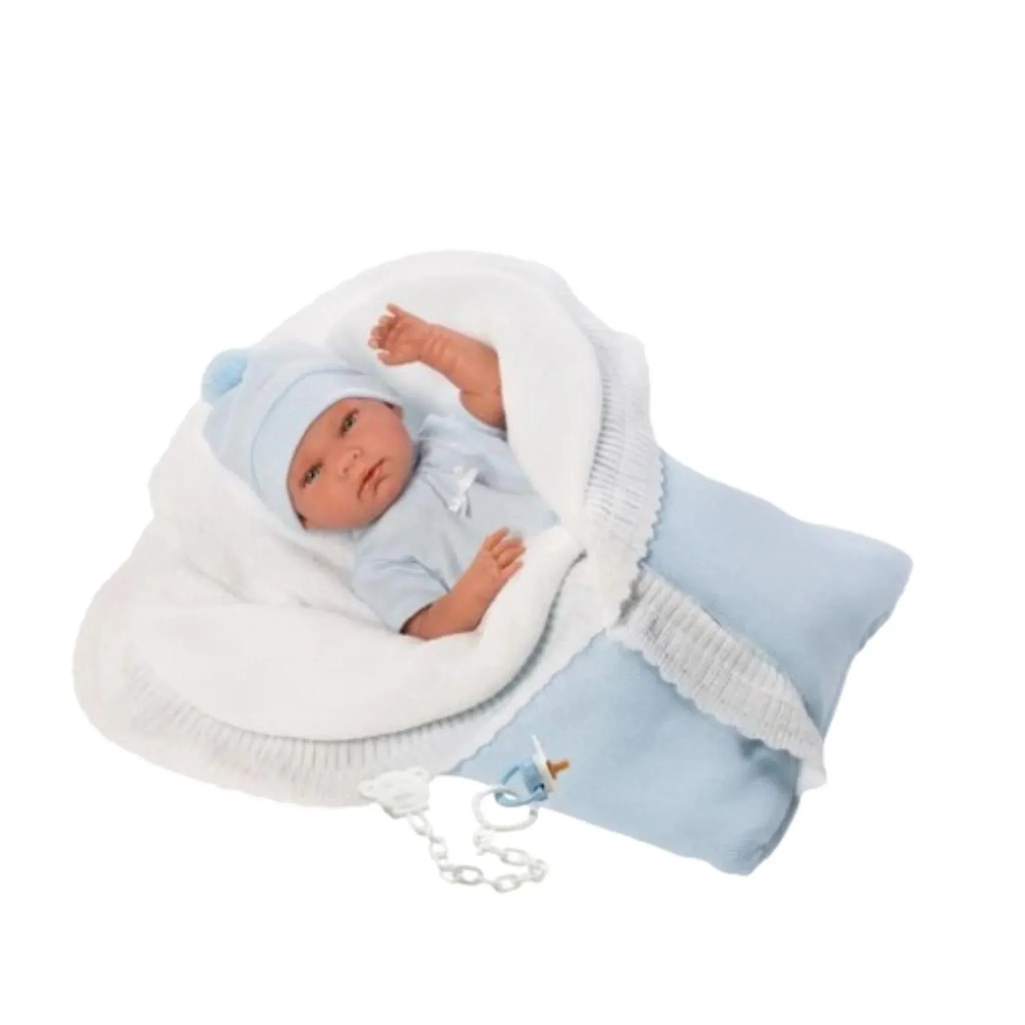 Baby Doll Lucas With Reversible Blanket