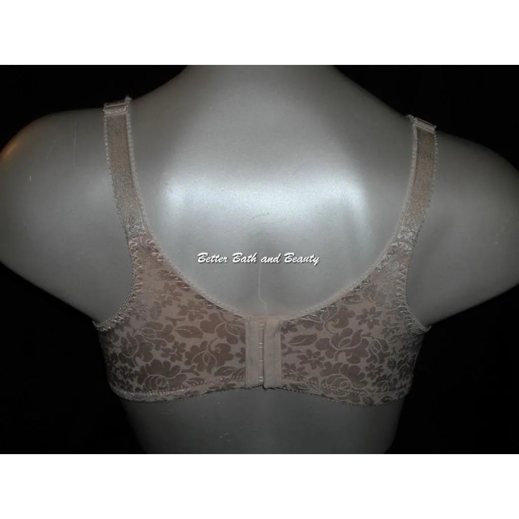 Bali 3372 Double Support Lace Wirefree Bra 36B Nude NWT