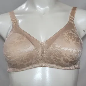 Bali 3372 Double Support Lace Wirefree Bra 36B Nude NWT