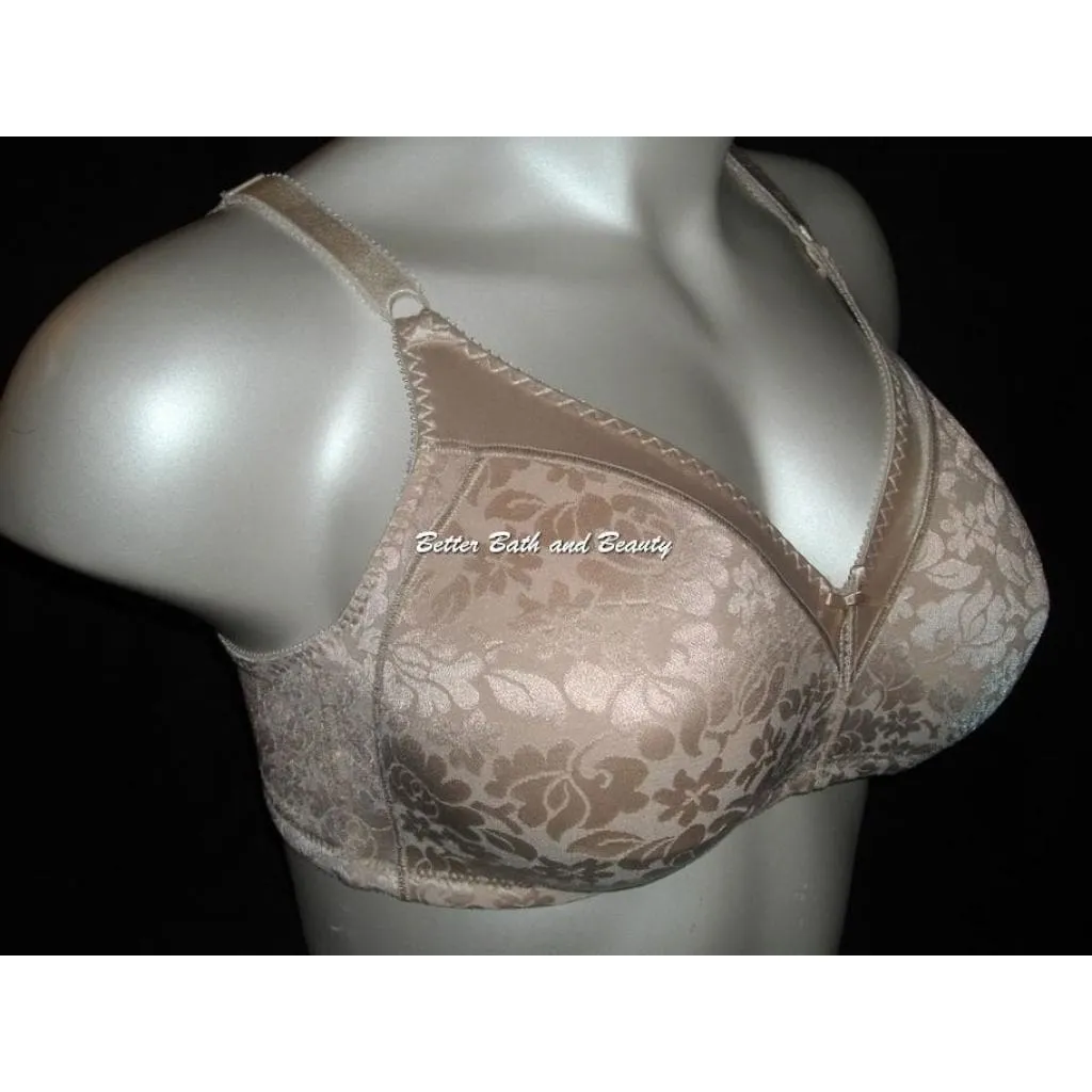 Bali 3372 Double Support Lace Wirefree Bra 36B Nude NWT