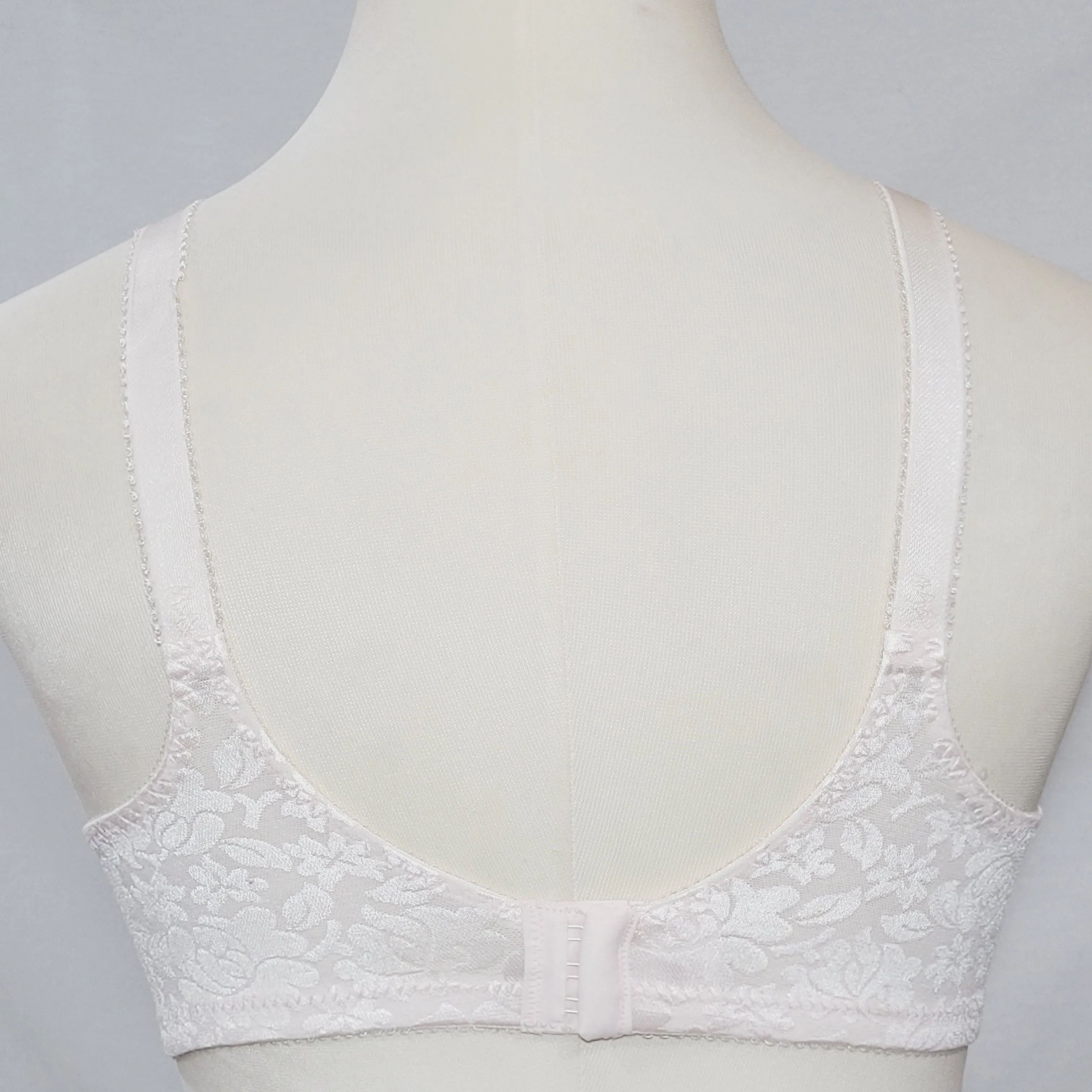 Bali 3372 Double Support Lace Wirefree Bra 36DD Pink NWOT