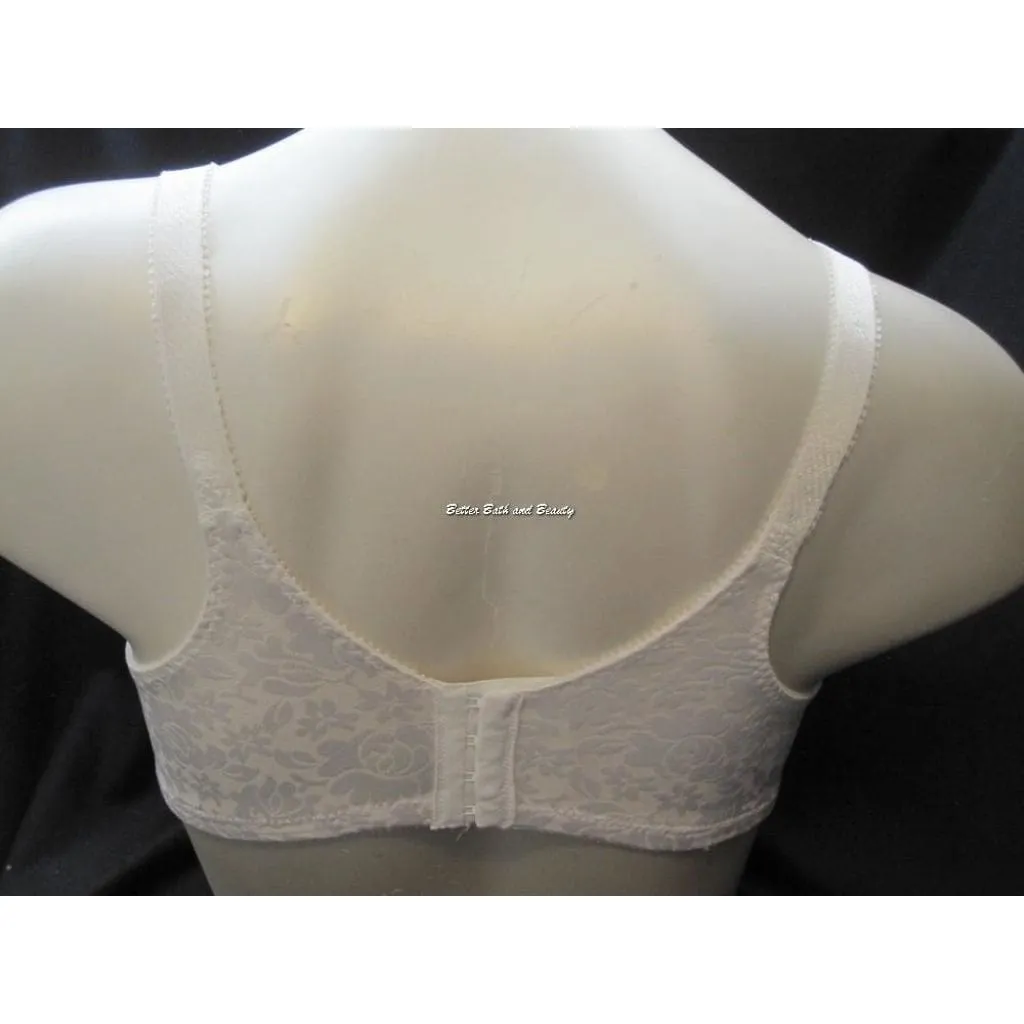 Bali 3372 Double Support Lace Wirefree Bra 38C White