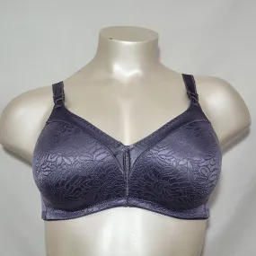 Bali 3372 Double Support Spa Closure Wire Free Bra 36B Private Jet Gray NWT