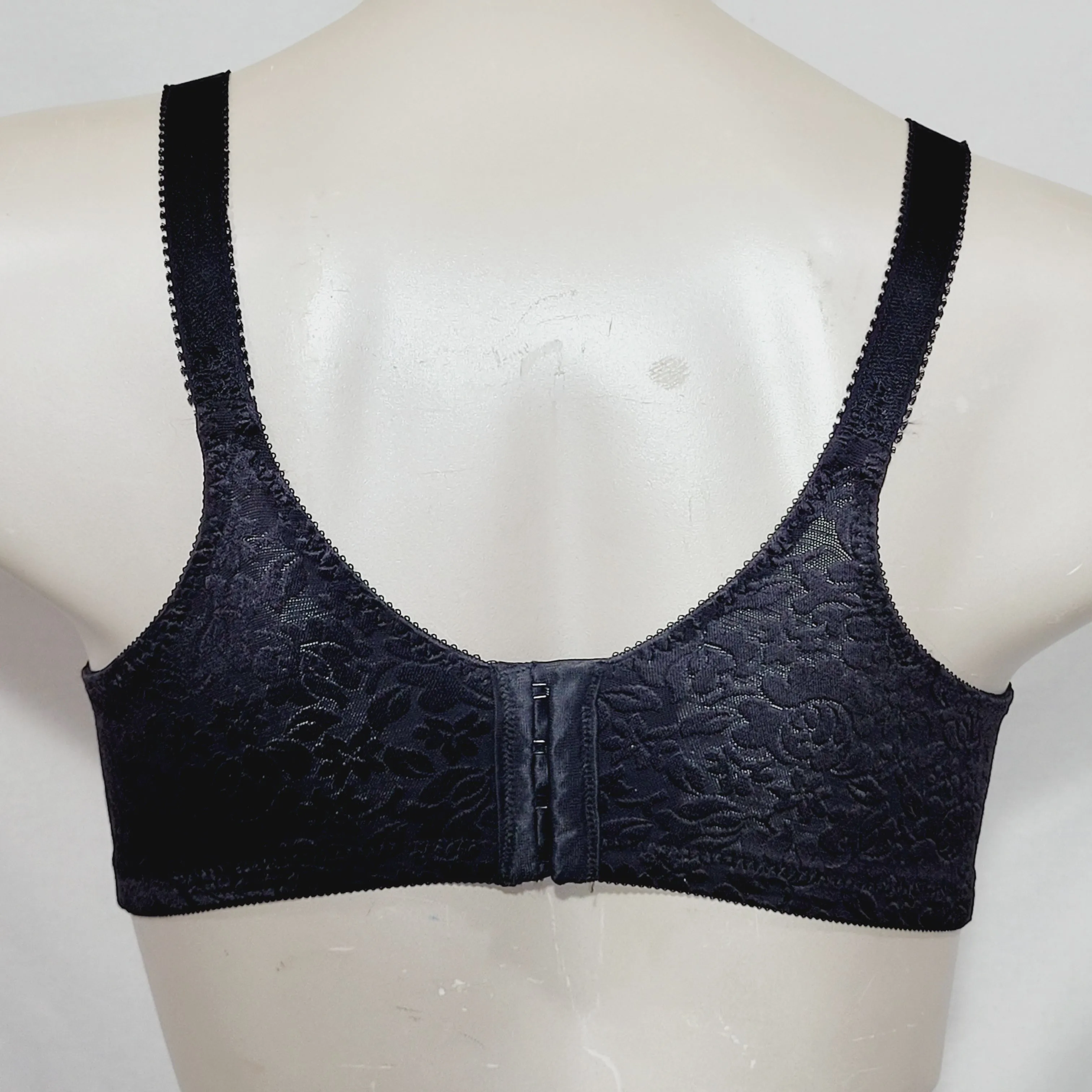 Bali 3372 Double Support Spa Closure Wire Free Bra 38B Black