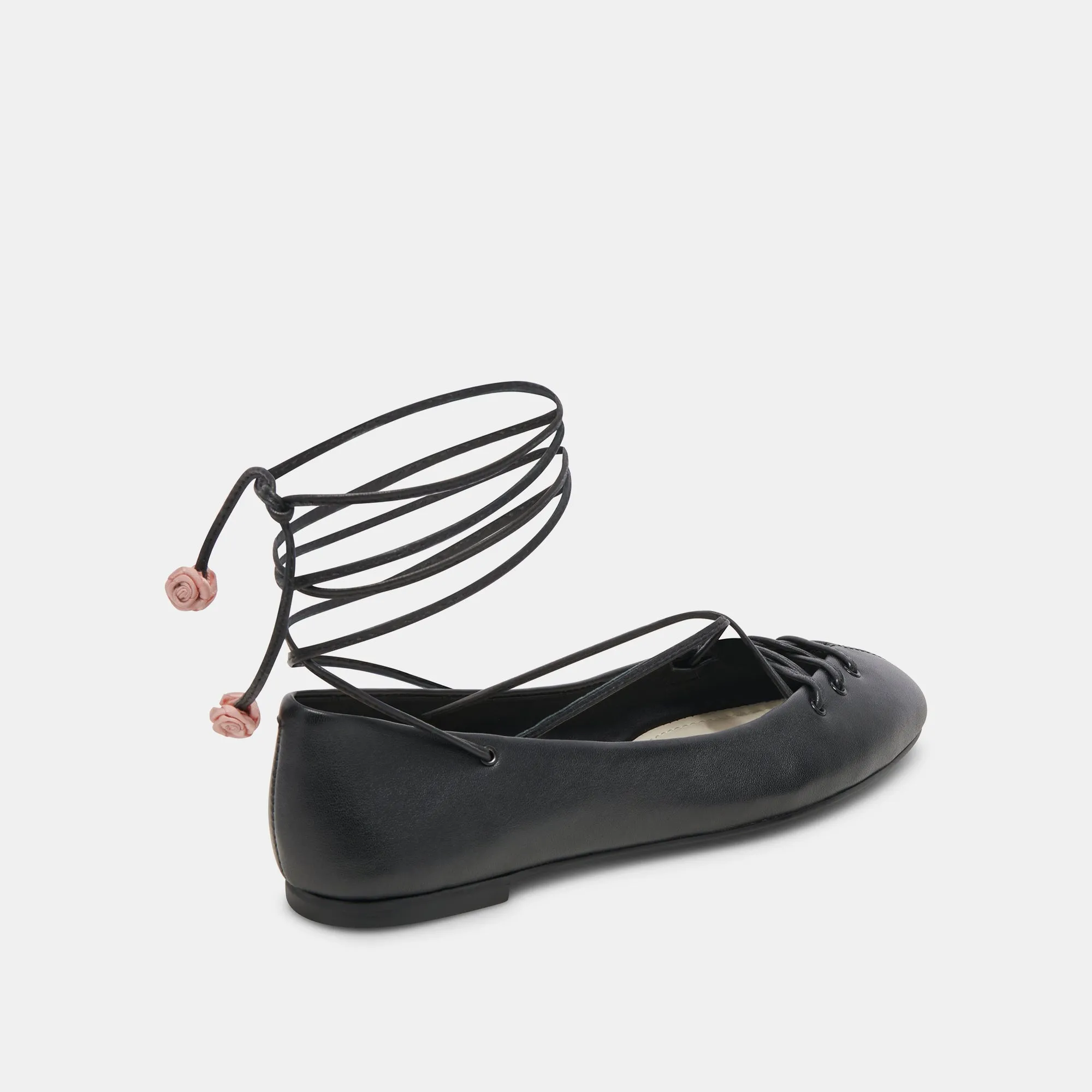 BEATE BALLET FLATS BLACK LEATHER