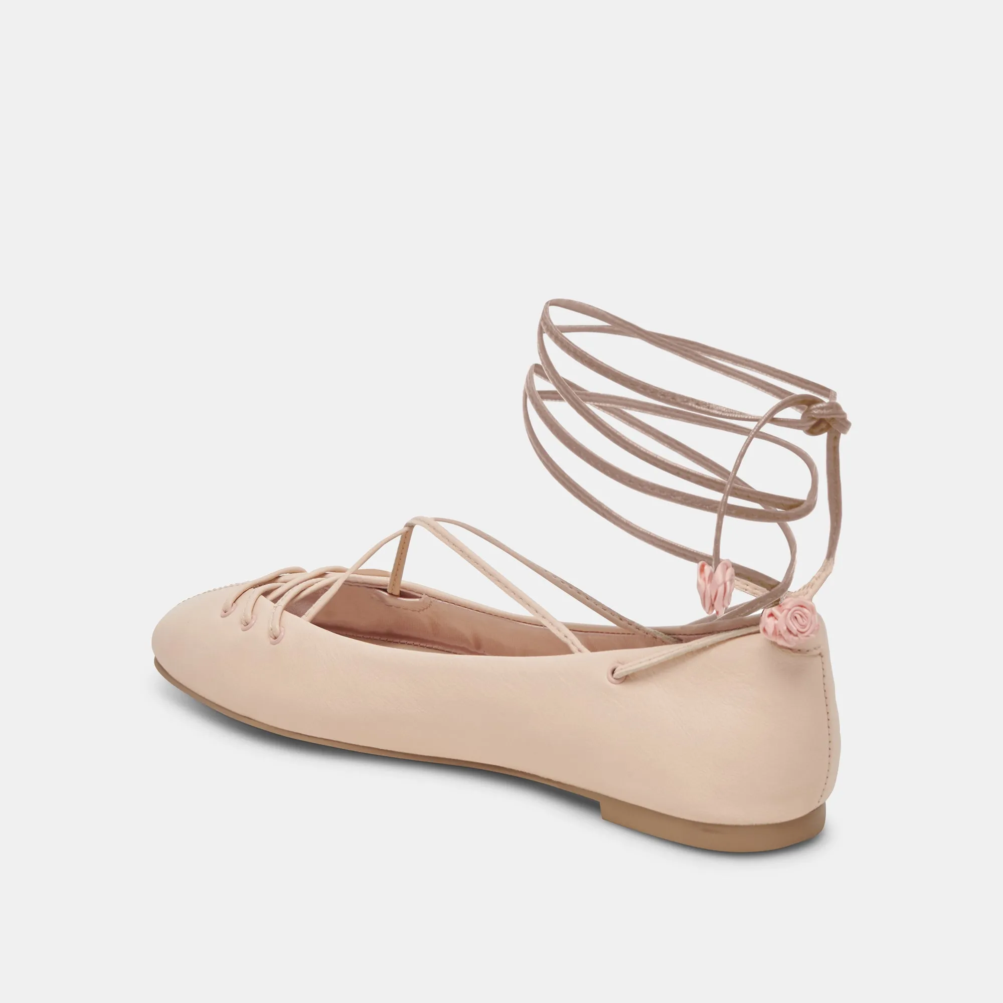 BEATE BALLET FLATS LIGHT PINK LEATHER