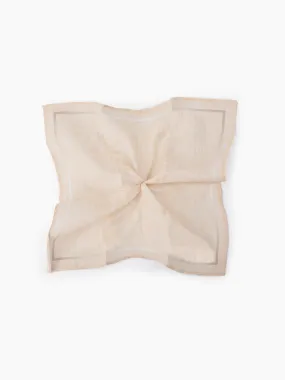 Beige Frame Pocket Square