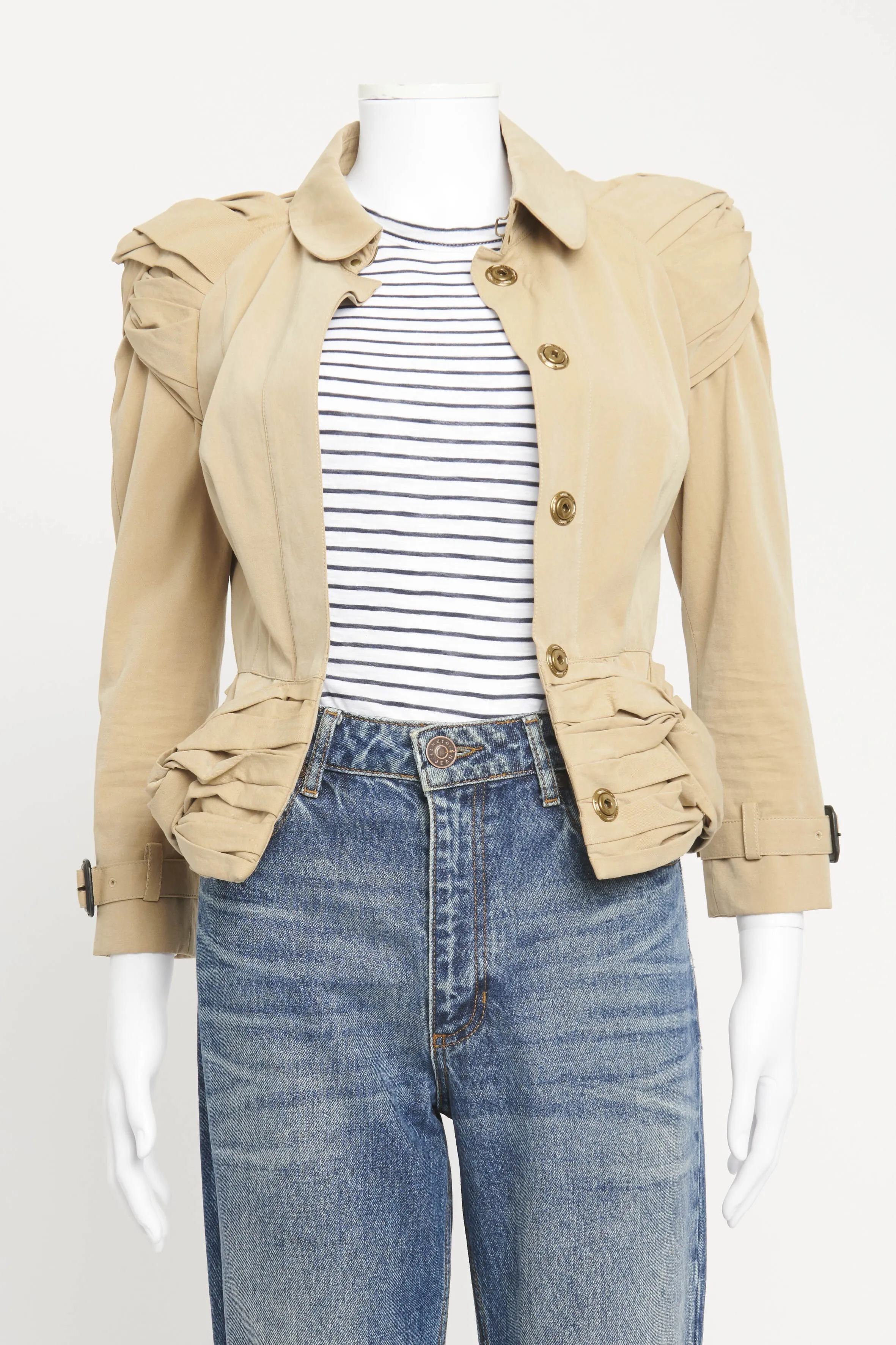 Beige Trench Jacket