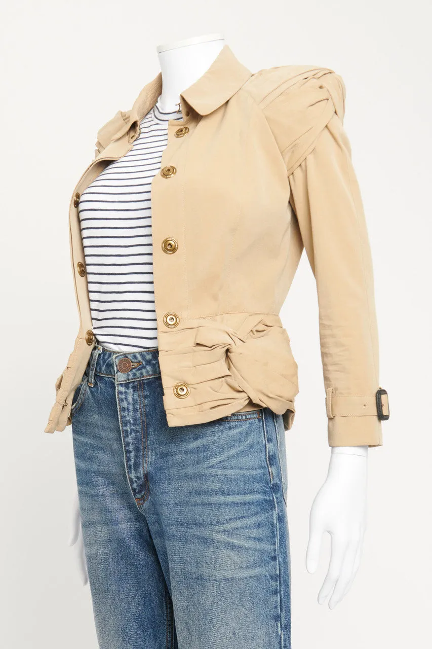 Beige Trench Jacket