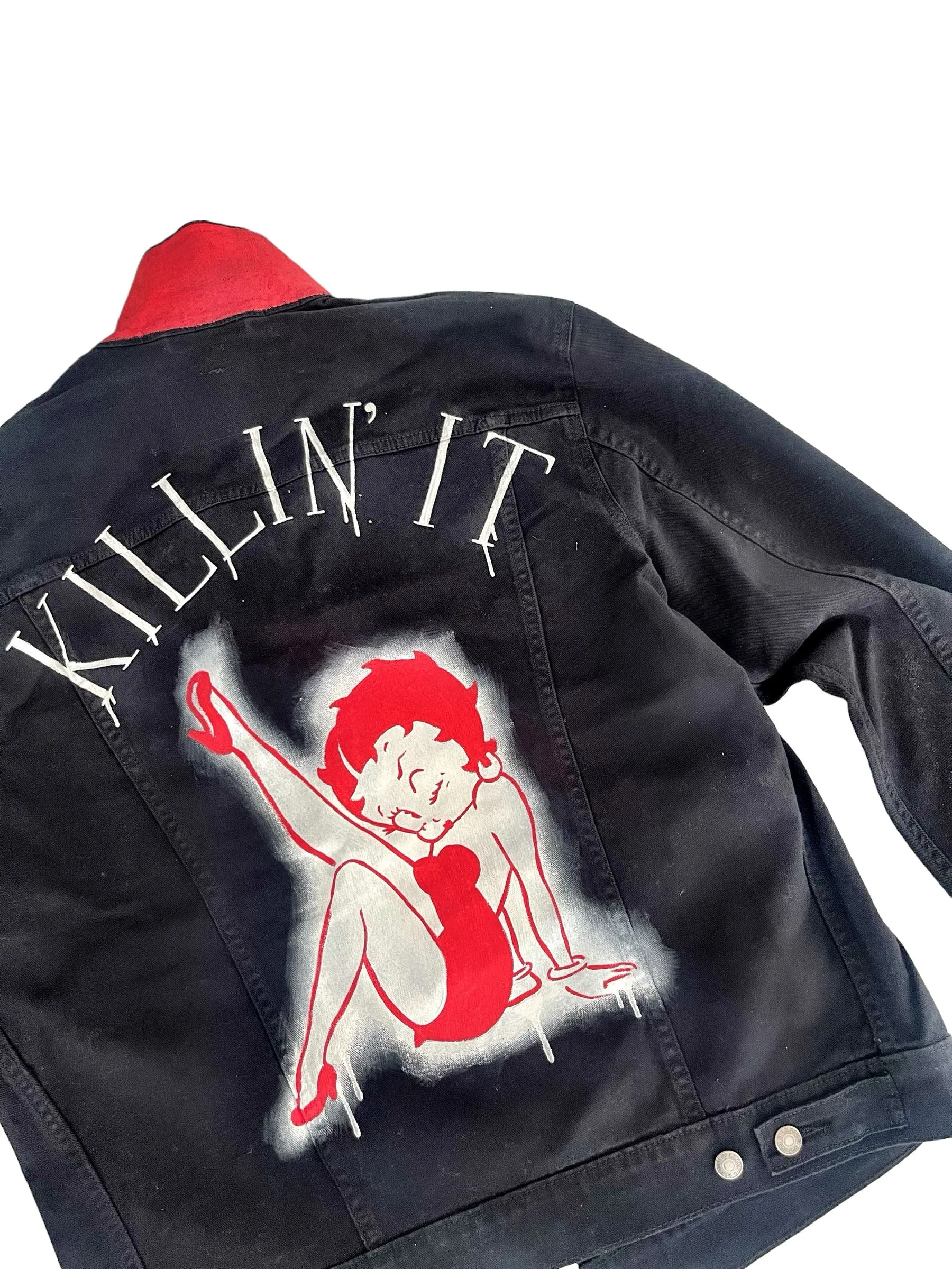 'Betty Boop x W G' Denim Jacket