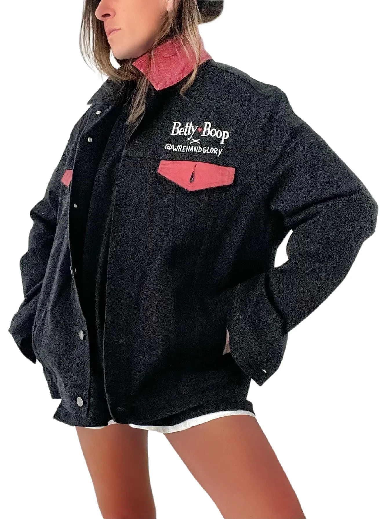 'Betty Boop x W G' Denim Jacket