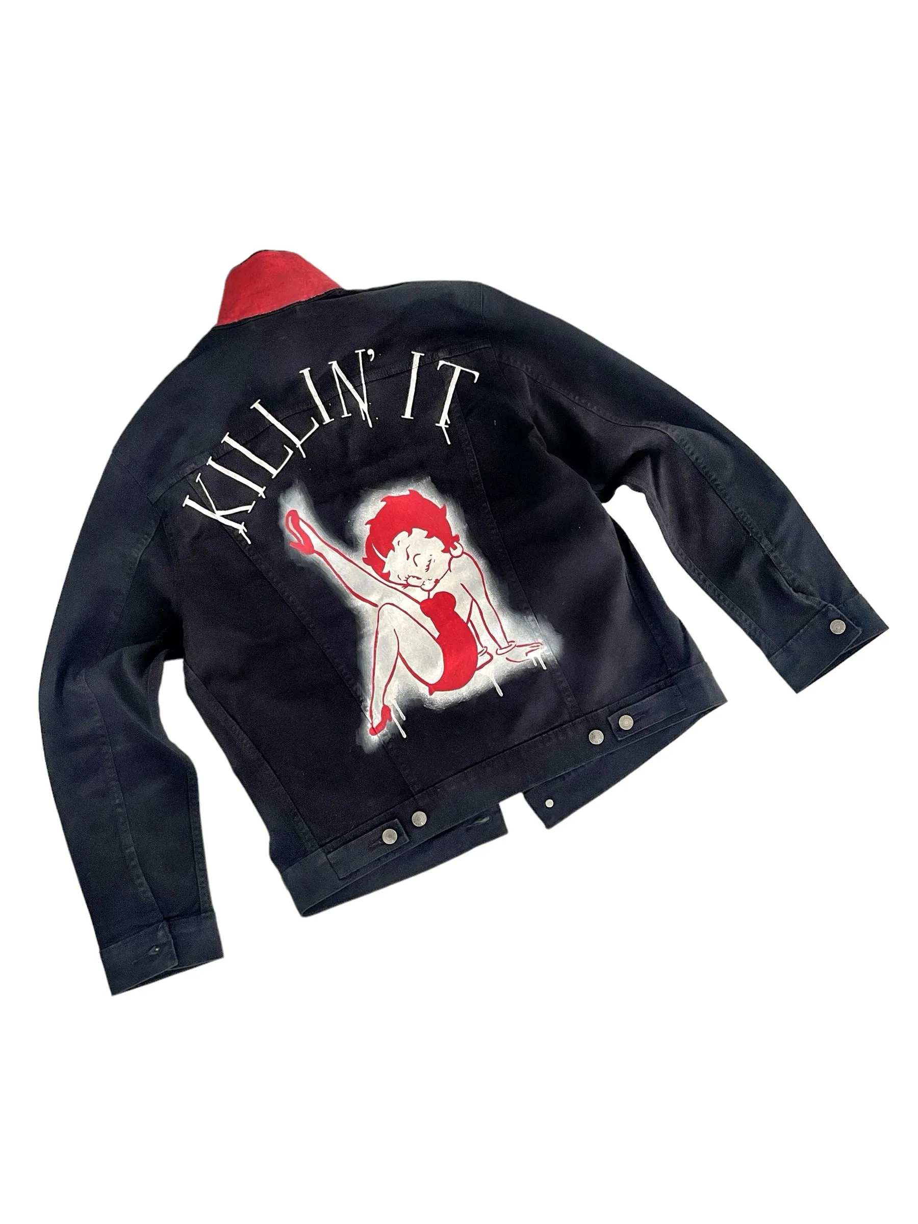 'Betty Boop x W G' Denim Jacket