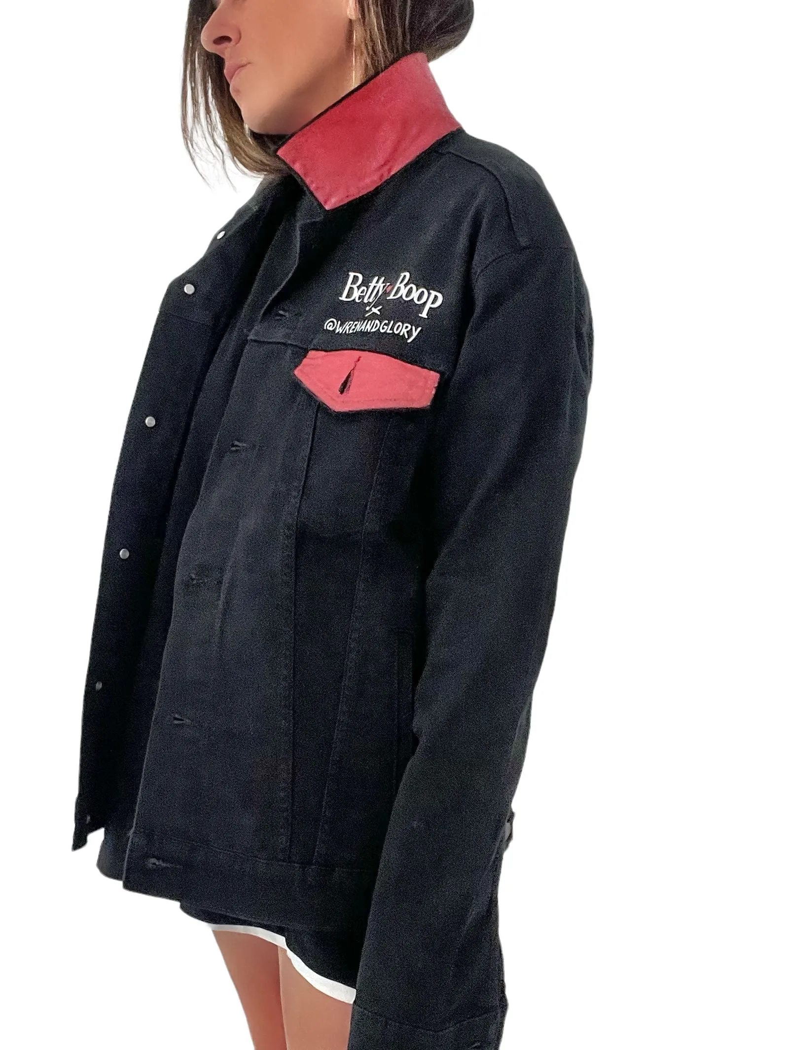 'Betty Boop x W G' Denim Jacket