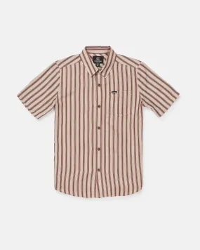 Big Boys Arvostripe Short Sleeve Shirt - Khaki