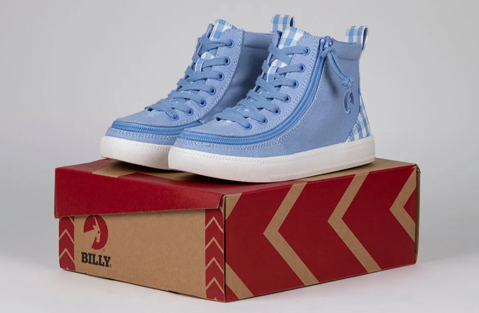 Billy Blue Gingham BILLY Classic Lace High Tops