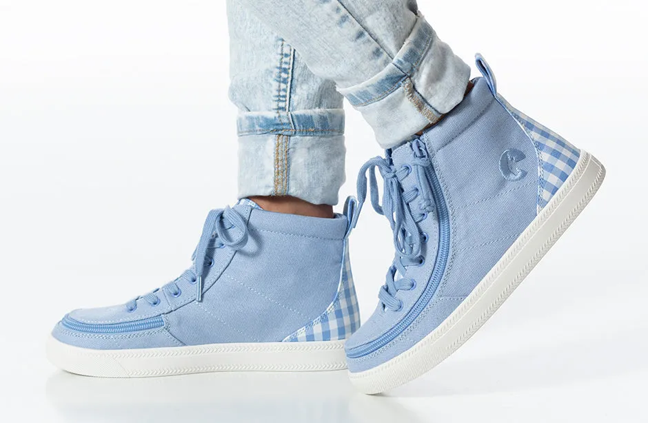 Billy Blue Gingham BILLY Classic Lace High Tops