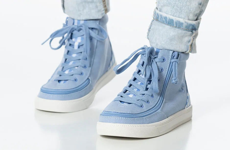 Billy Blue Gingham BILLY Classic Lace High Tops