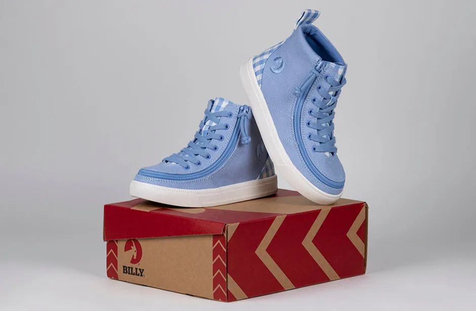 Billy Blue Gingham BILLY Classic Lace High Tops