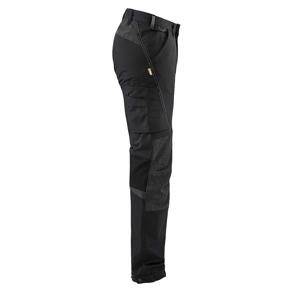 Blaklader 1422 4-Way Stretch Service Work Trousers Black / Dark Grey