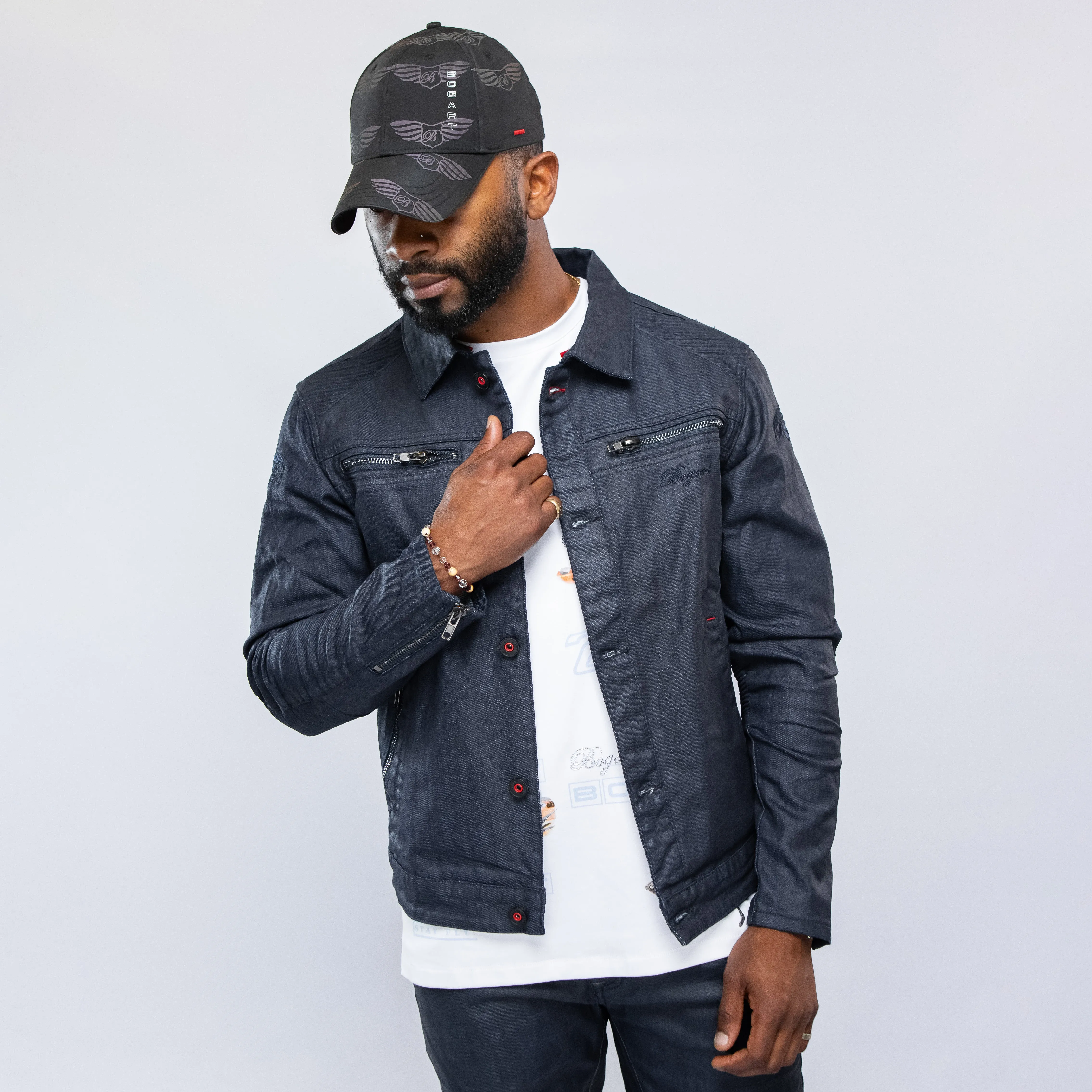 Bogart Dark Collection Coated Denim Jacket