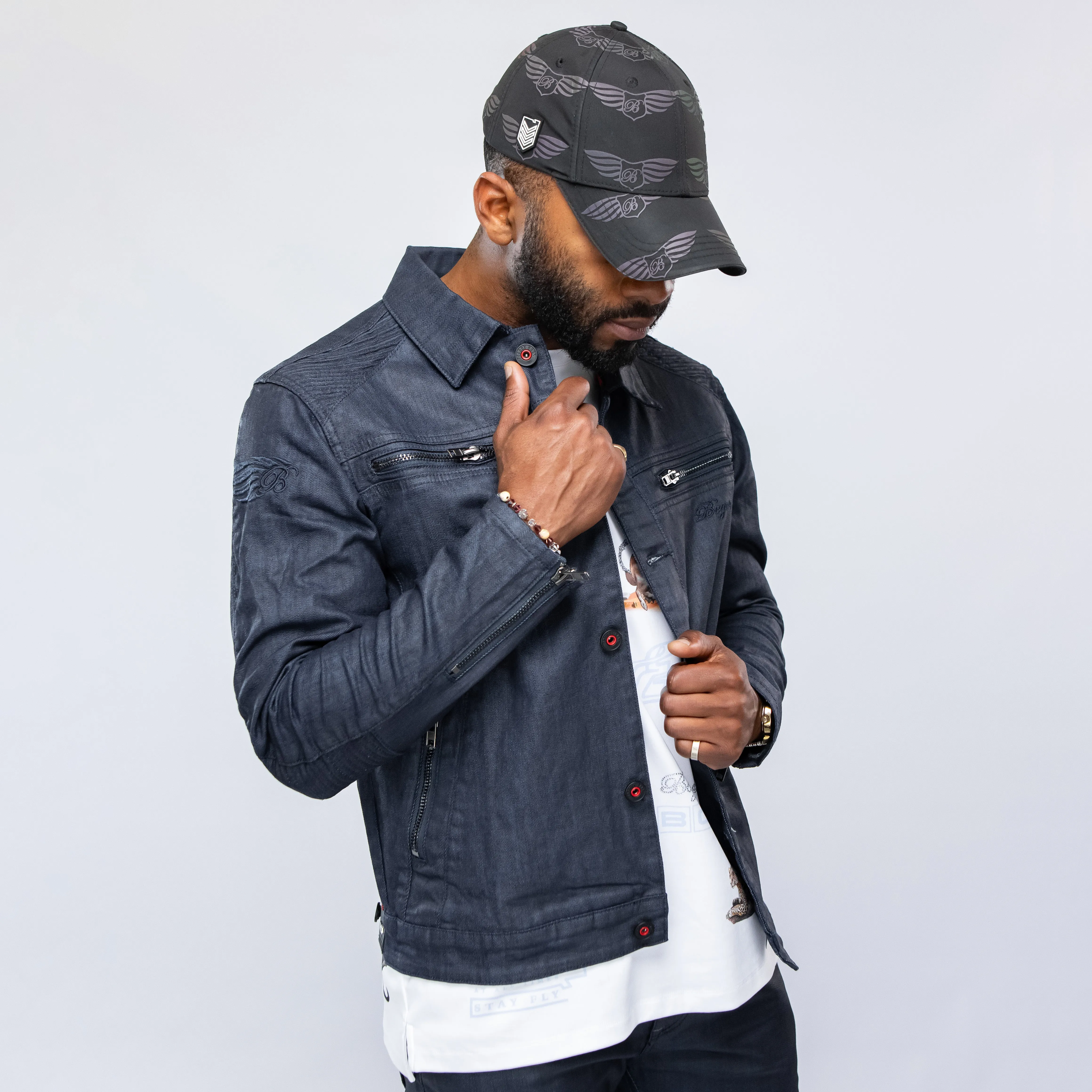 Bogart Dark Collection Coated Denim Jacket