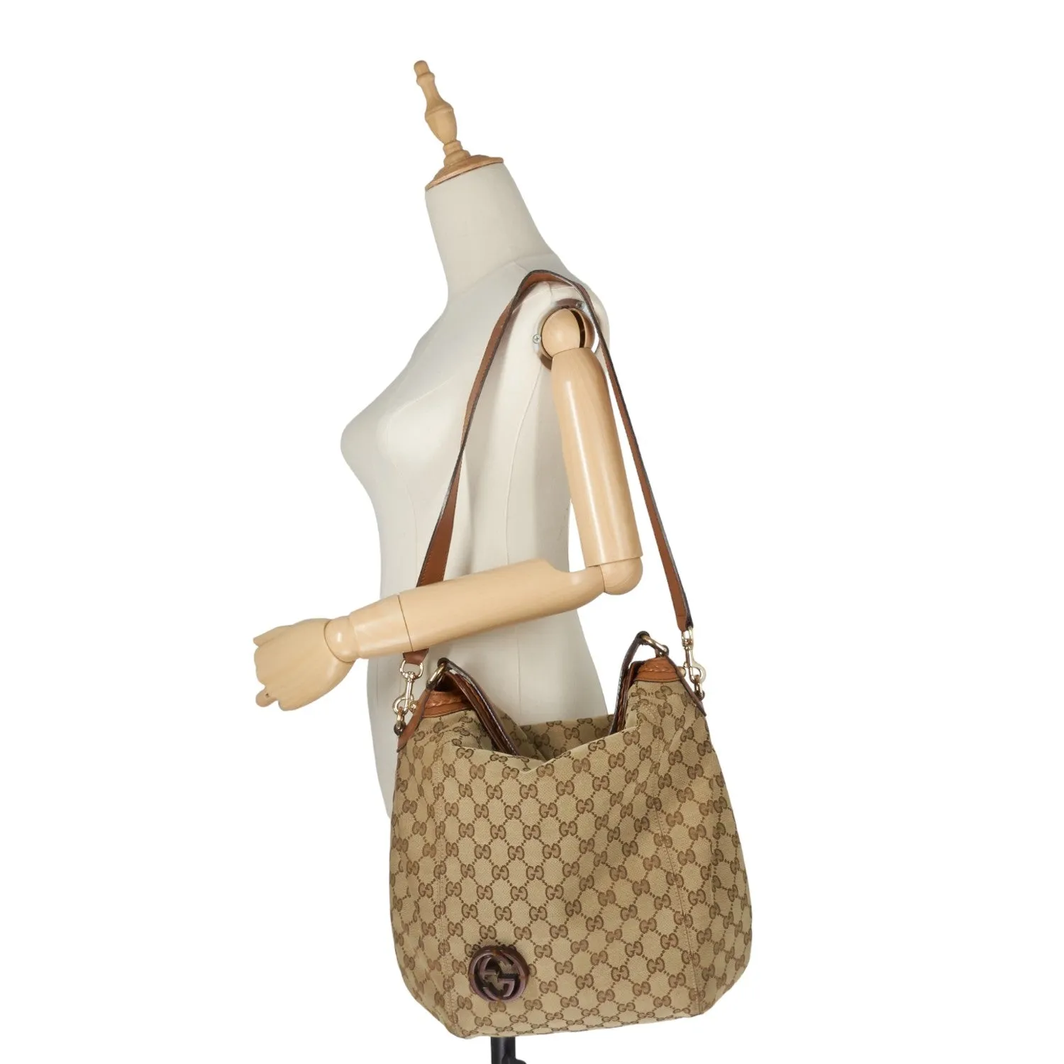 Brick Lane Medium Monogram Canvas Hobo Bag