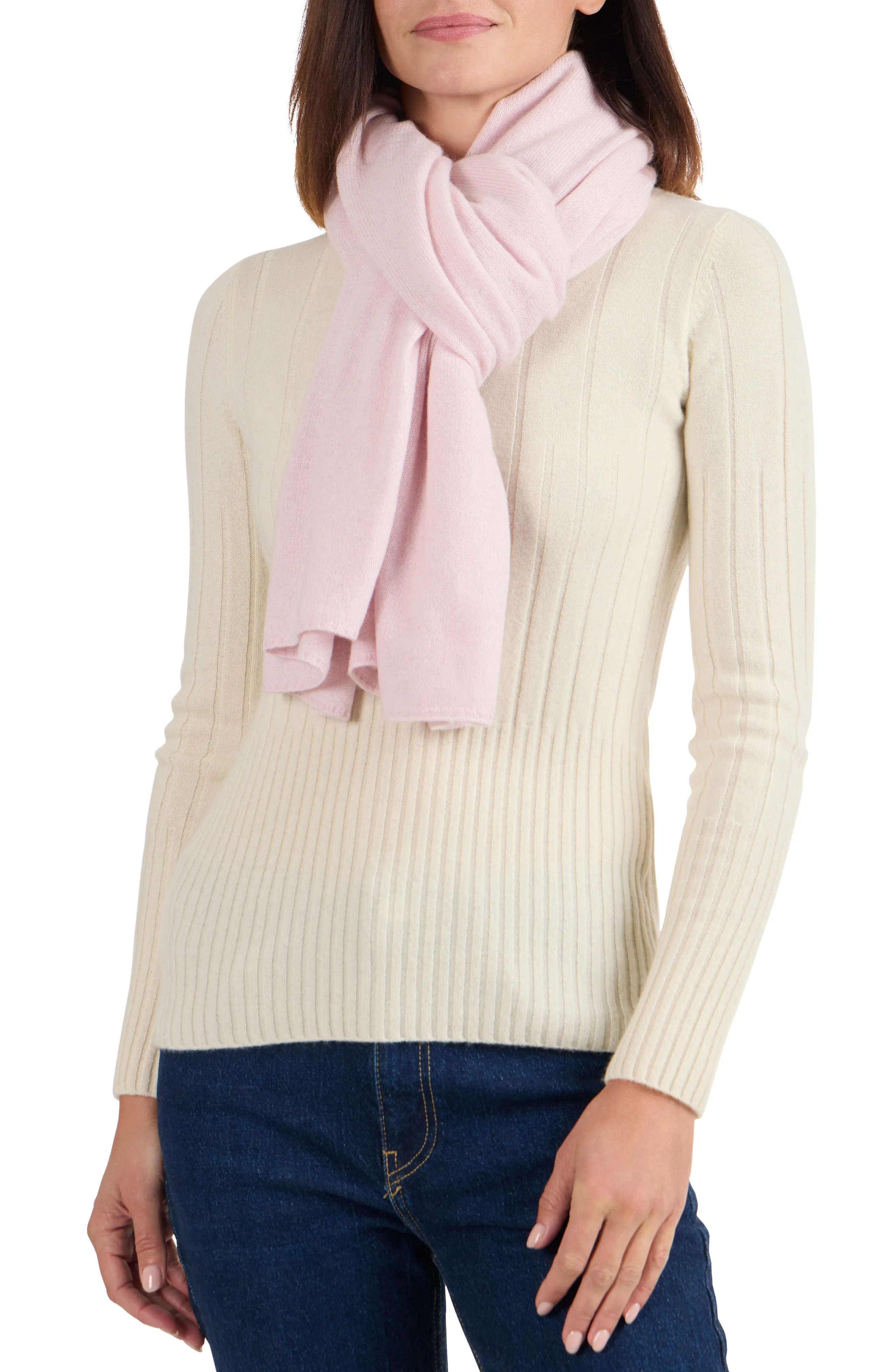 CASHMERE JERSEY TRAVEL WRAP