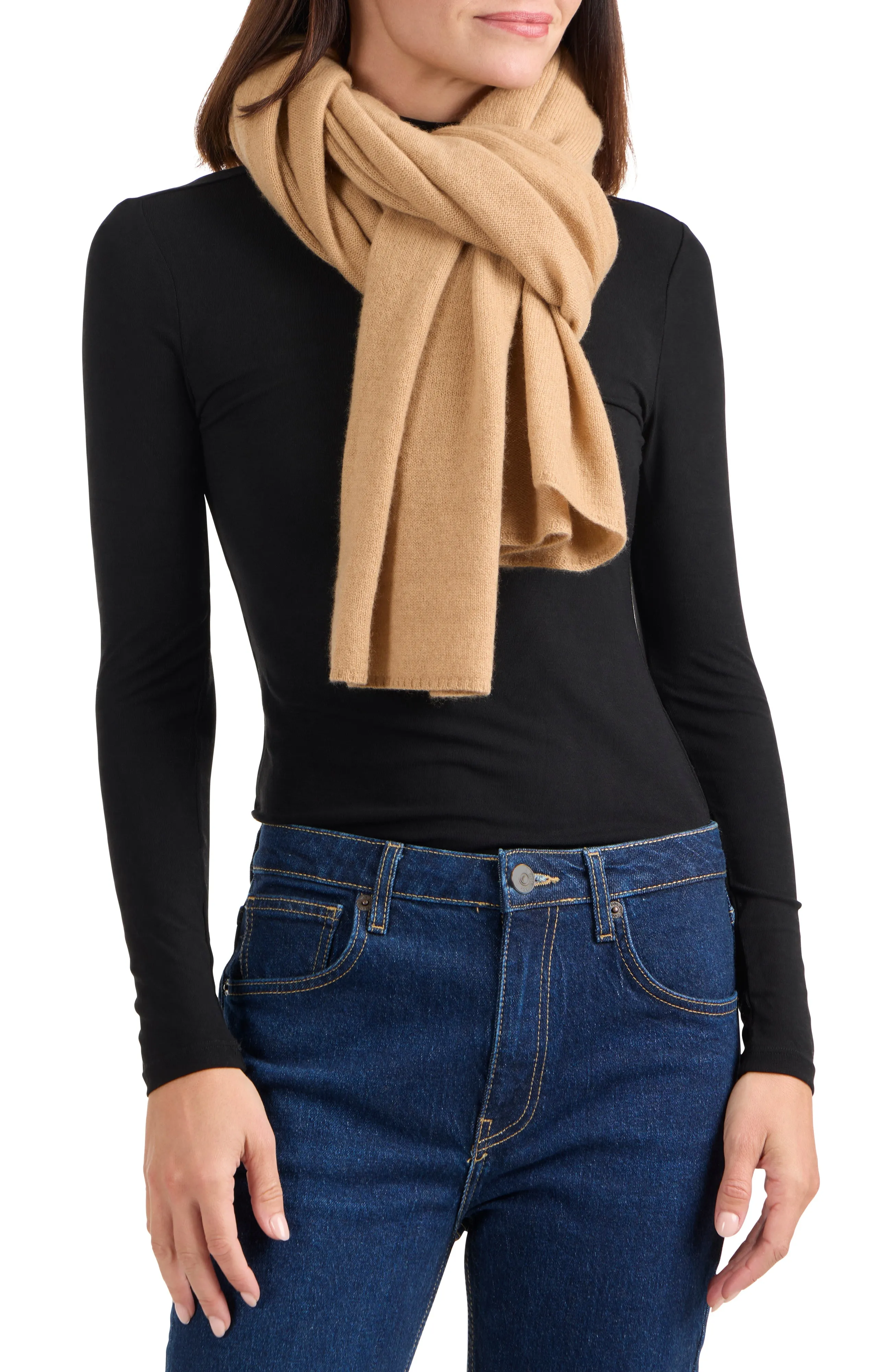 CASHMERE JERSEY TRAVEL WRAP