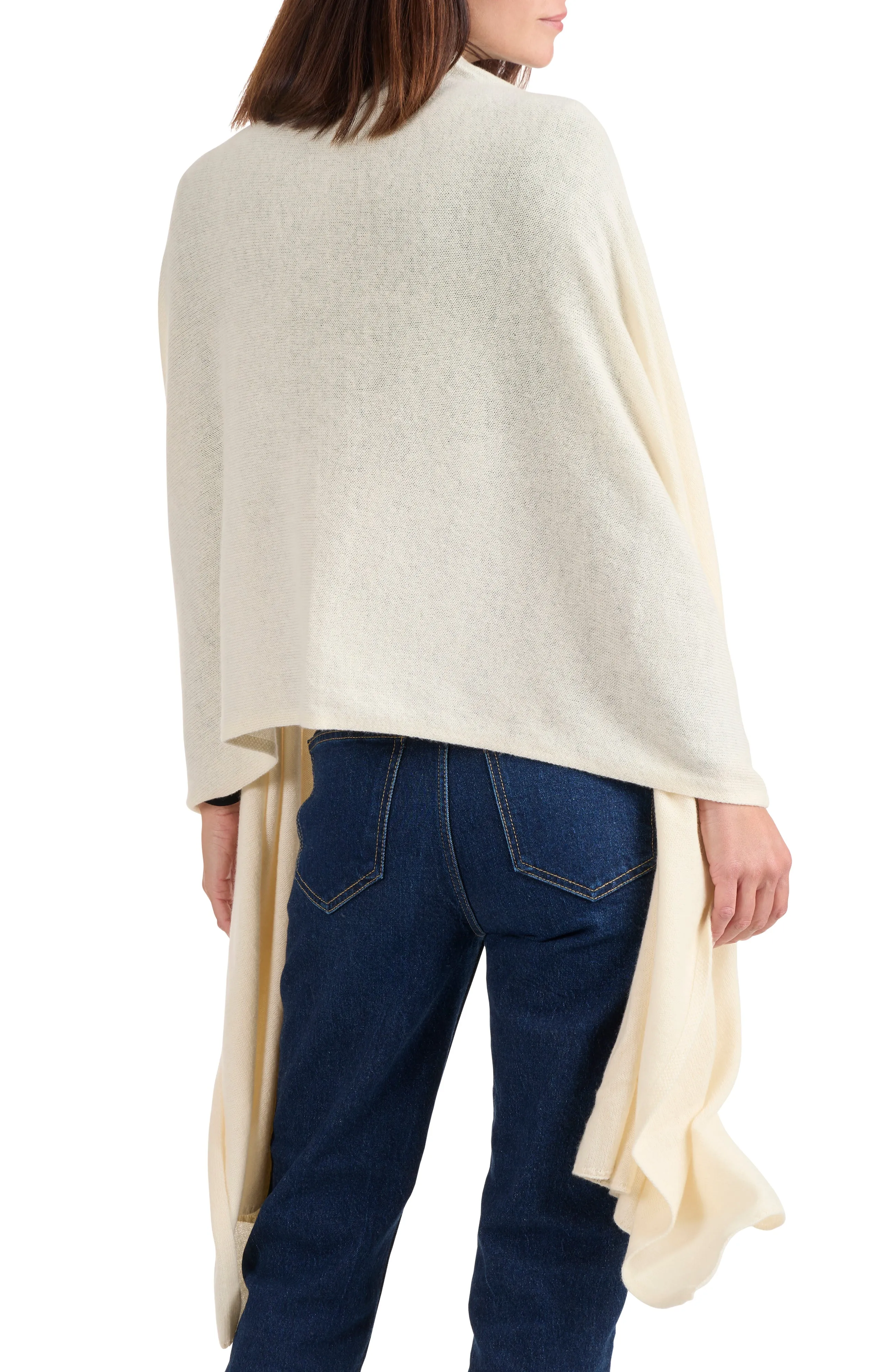 CASHMERE JERSEY TRAVEL WRAP